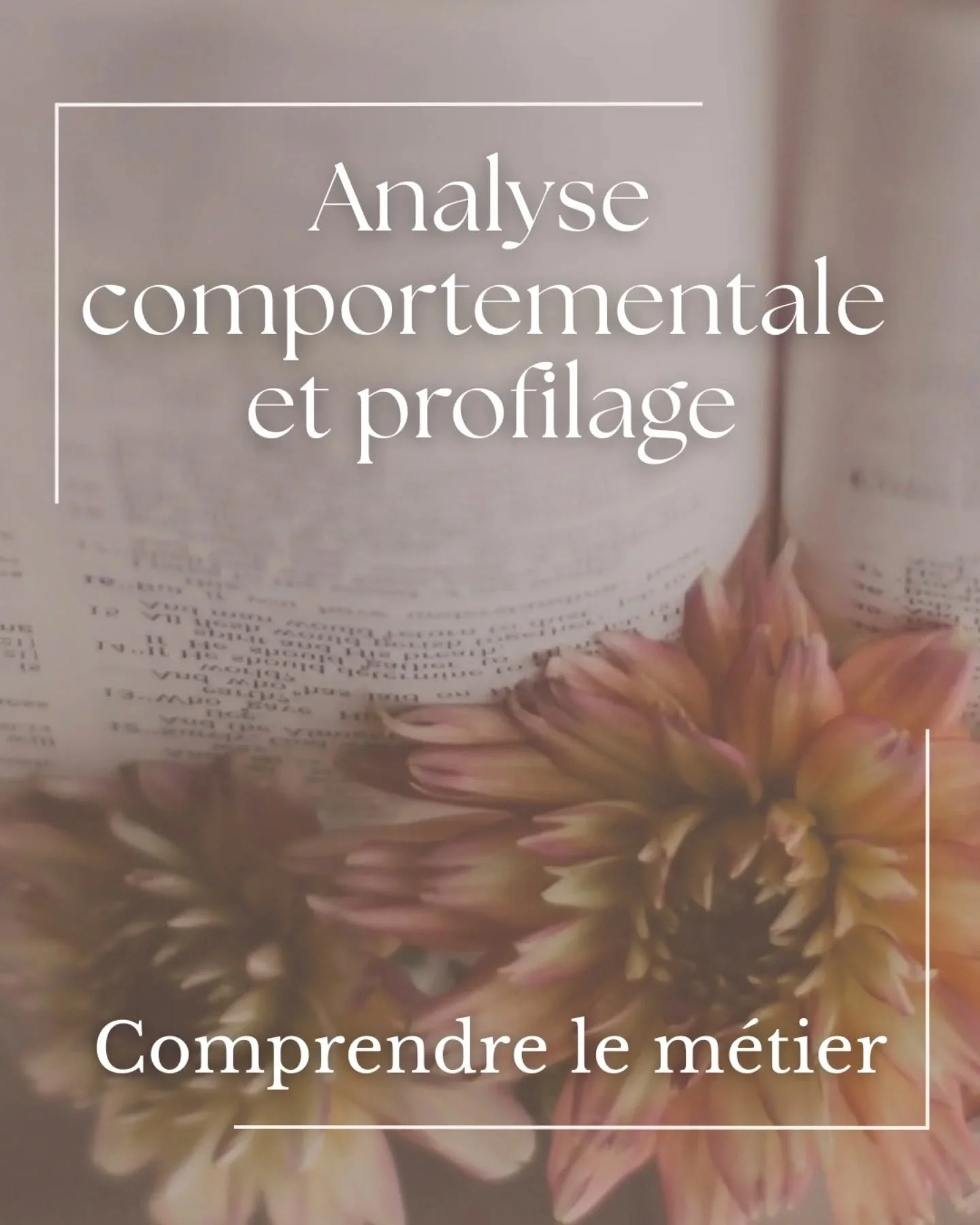 🧠 Analyse comportementale et profilage &ndash; Comprendre le m&eacute;tier 

Encore peu connue et reconnue en France, l'analyse comportementale et le profilage sont pourtant amplement n&eacute;cessaires et indispensables pour comprendre l'Etre Humai