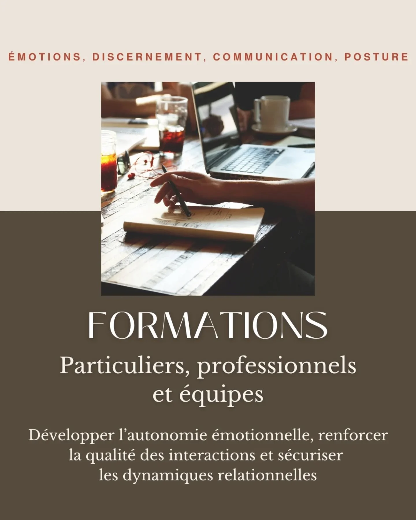 ✍️ Formations et ateliers sur la compr&eacute;hension des comportements humains &ndash; Analyse comportementale 

Les &ecirc;tres humains sont riches et complexes. 
Il est bien souvent difficile de se comprendre soi-m&ecirc;me, de comprendre les autr