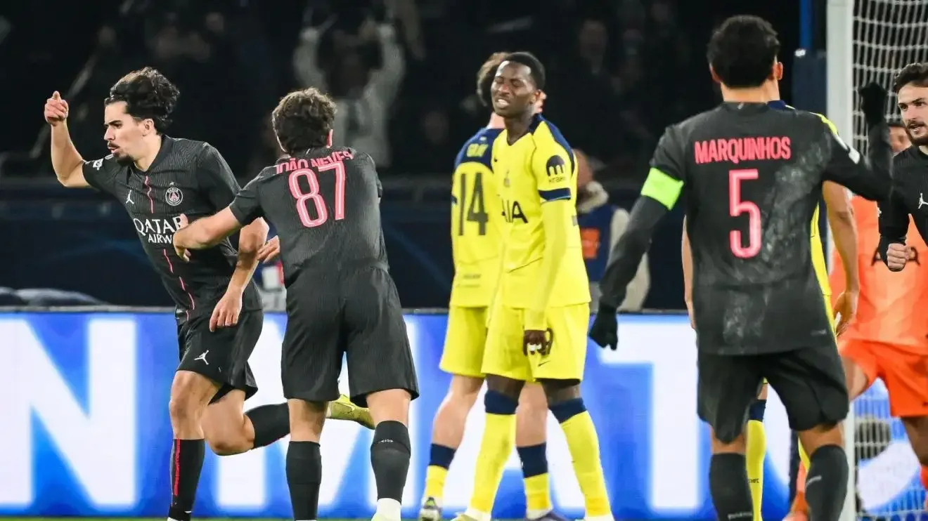 PSG 5                                                    Spurs 3