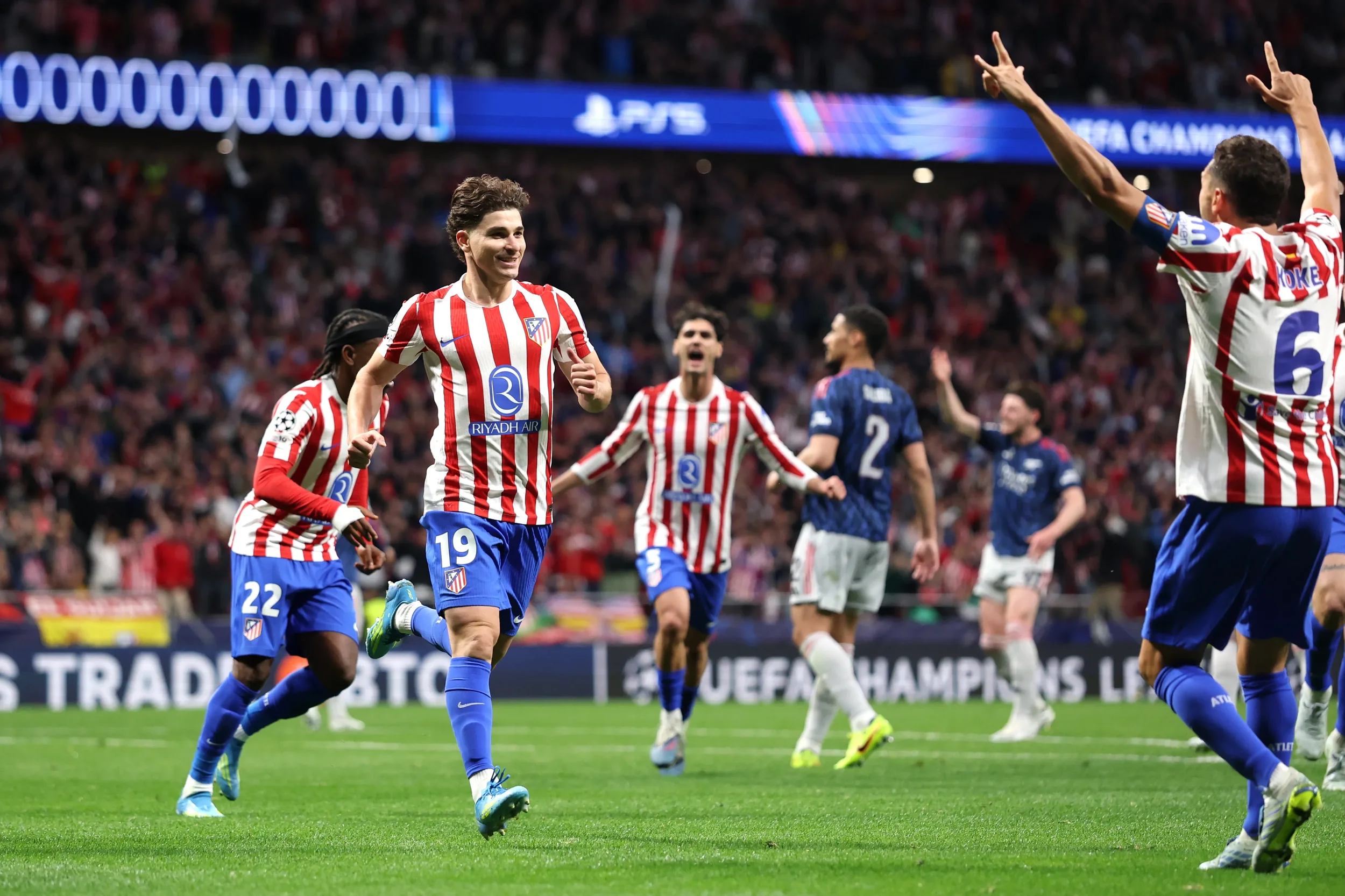 Atletico Madrid 1                           Arsenal 1