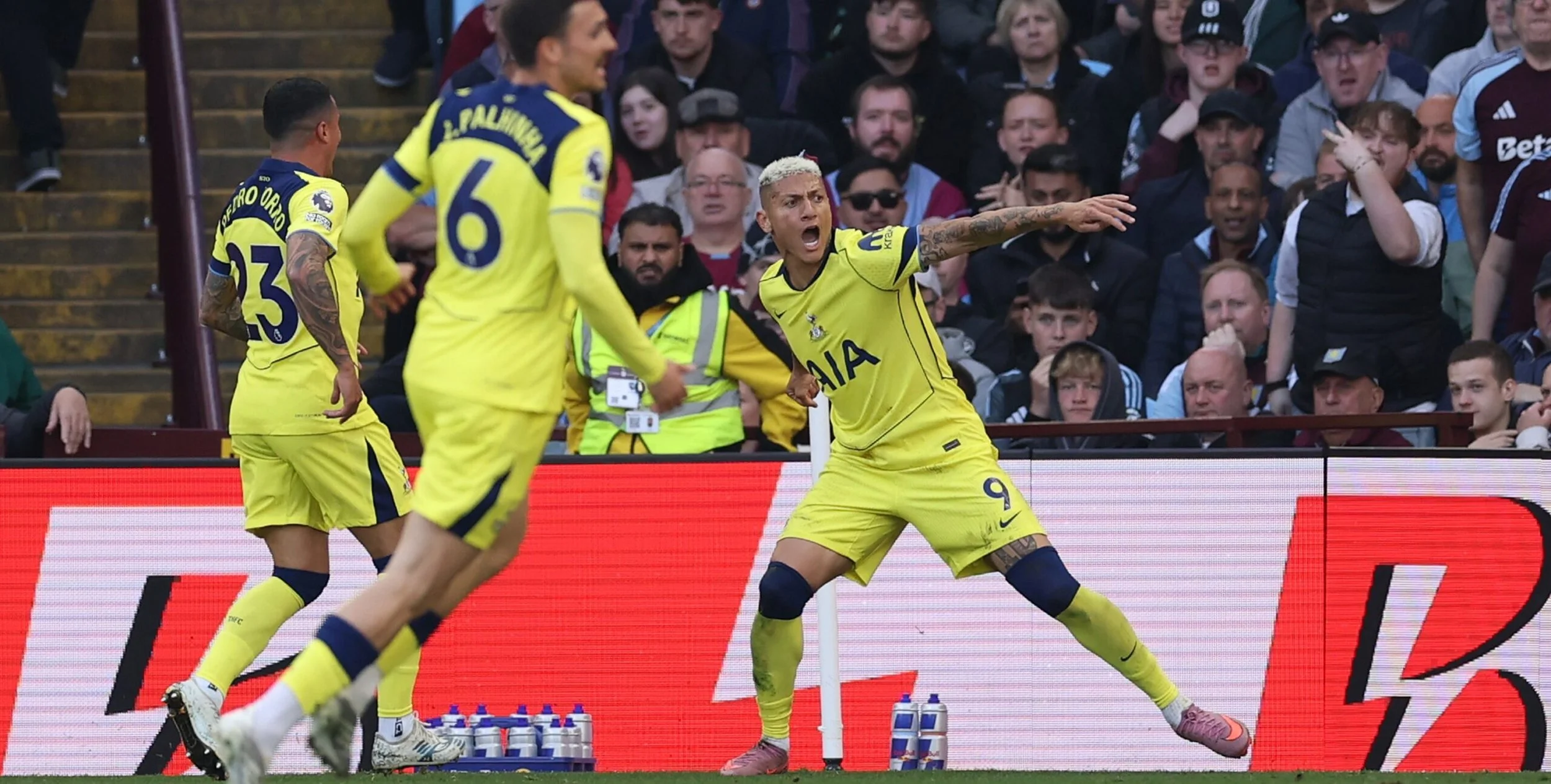 Aston Villa 1                                     Spurs 2                  