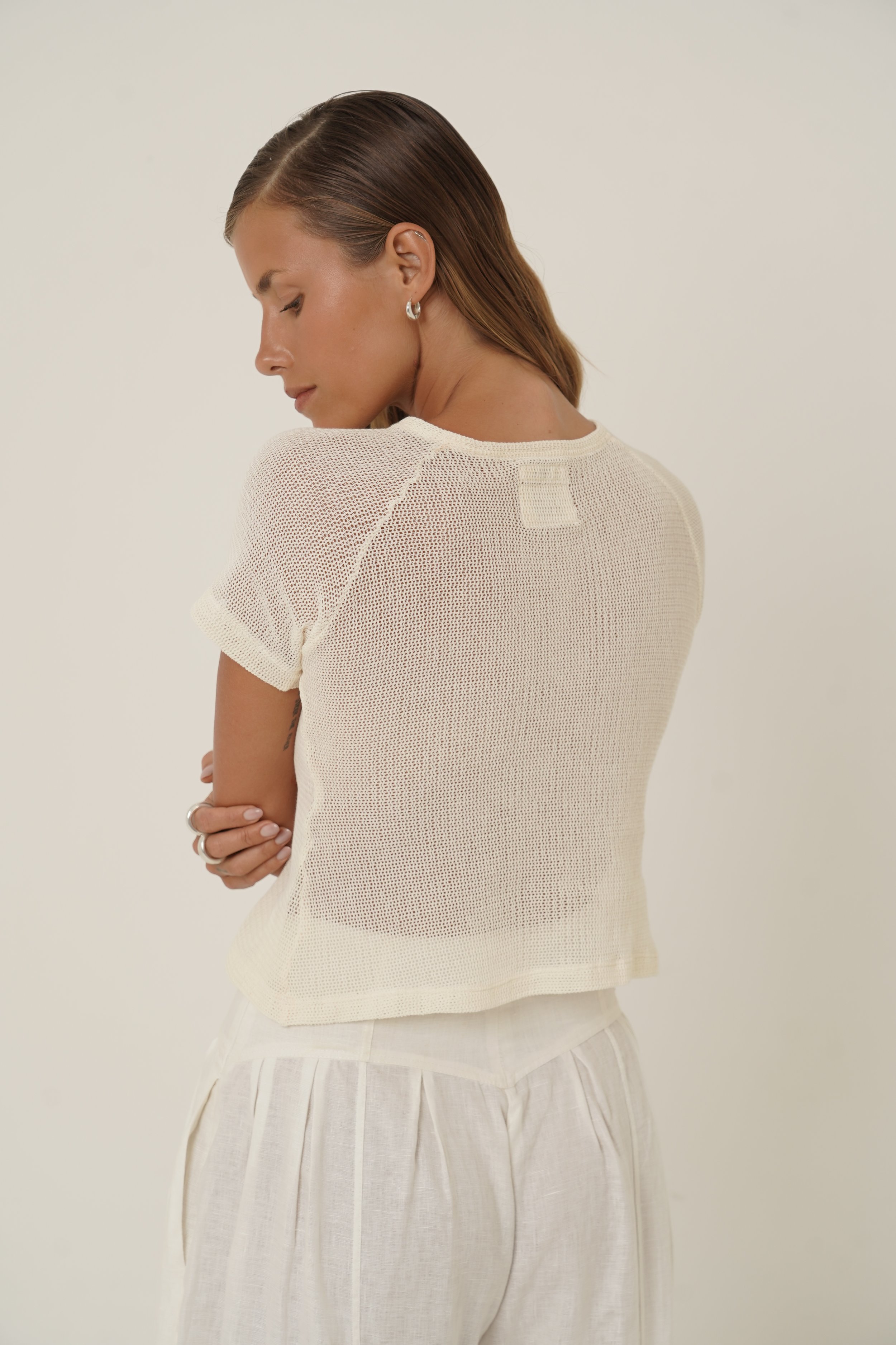 Breeze Cotton T-shirt from Sutura Studio - back view