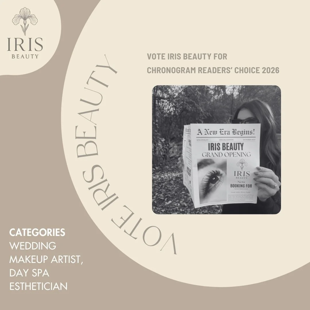 ✨ Exciting news! ✨
Iris Beauty has been nominated in the Chronogrammies Awards this year! 

If you&rsquo;ve ever supported my business or followed me along on this journey, I would be so grateful for your vote.

You can vote for Iris Beauty in three 