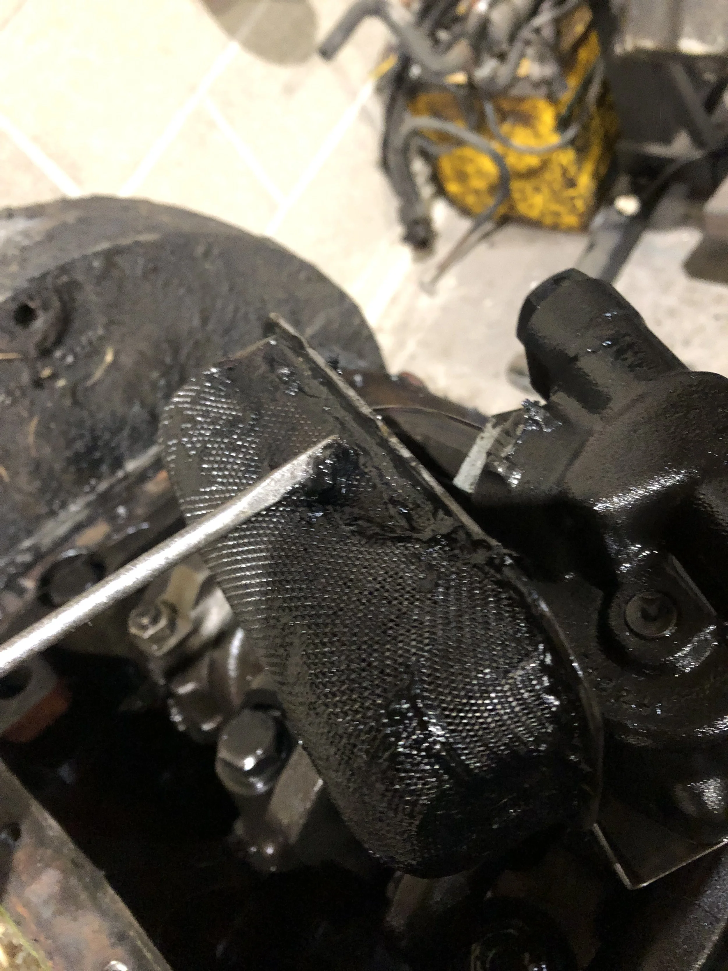 The engine was full of old thick sludge. It was so thick the oil wouldn't drain!
