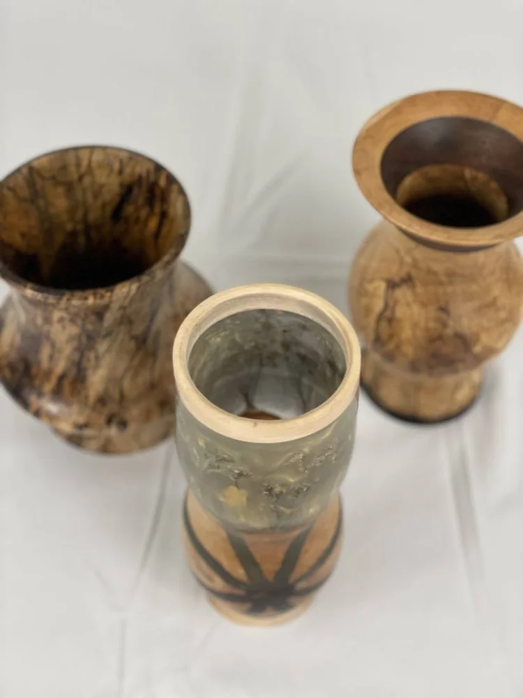 Resin & Segmented Vase