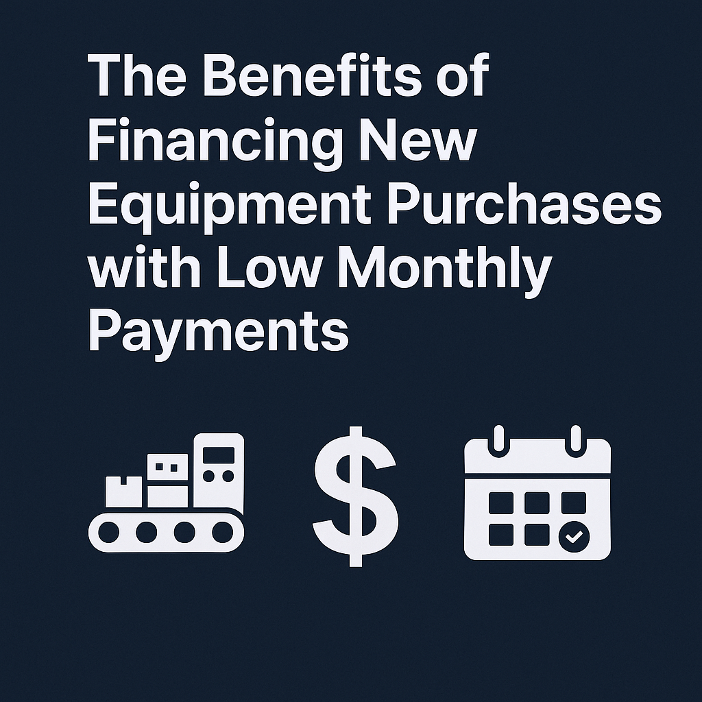 The Benefits of Equipment Financing: How Low Monthly Payments Reduce Labor Costs and Increase Productivity