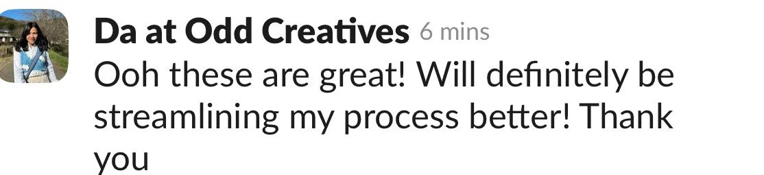 Screenshot of a social media comment praising a product or service.