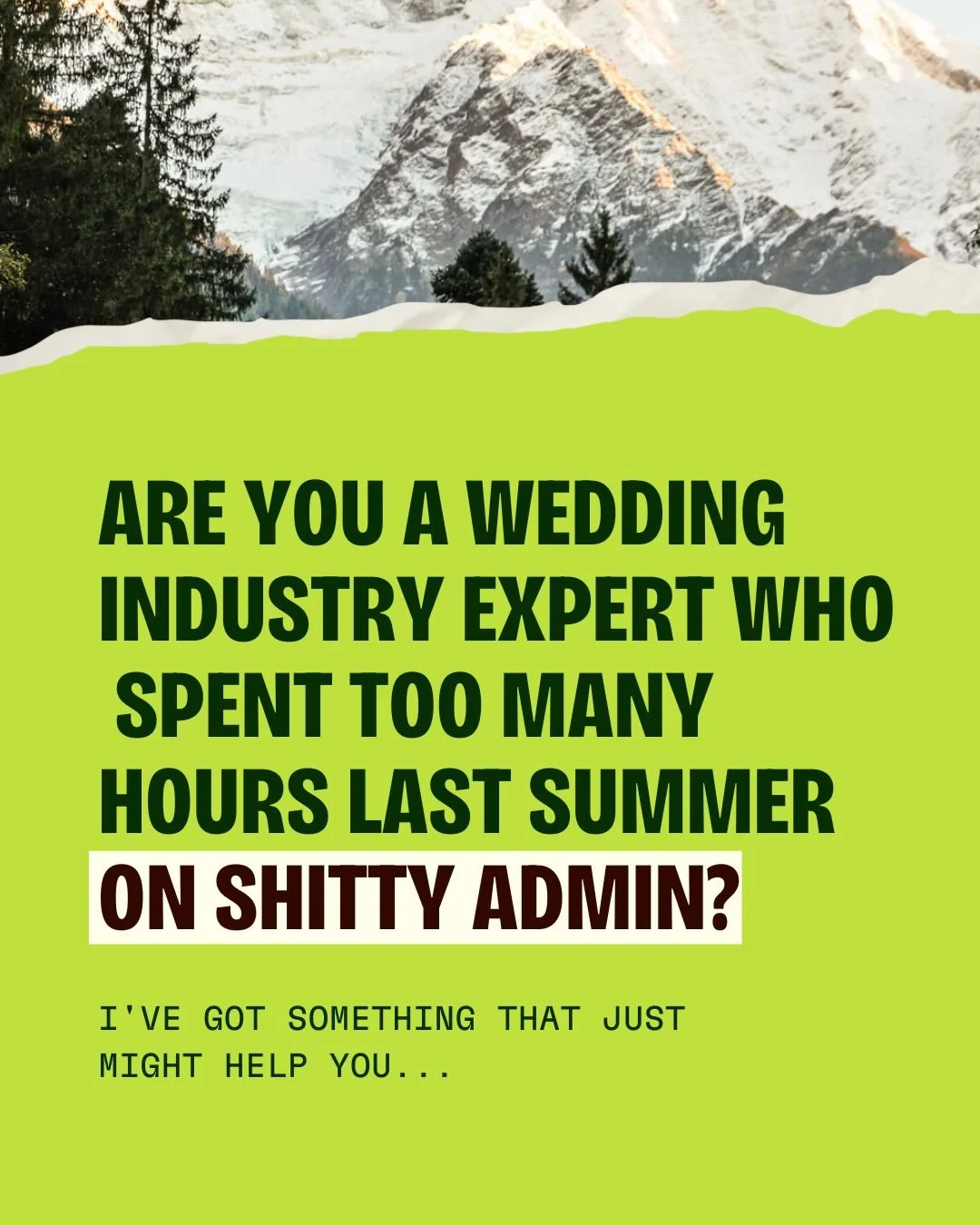 Where are all my wedding industry pals at? Want to spend less time at the laptop this busy season? 

Summit Suite is my done for you system build in Dubsado and/or ClickUp (you got options) 

First we map out the system you need for yourself and your