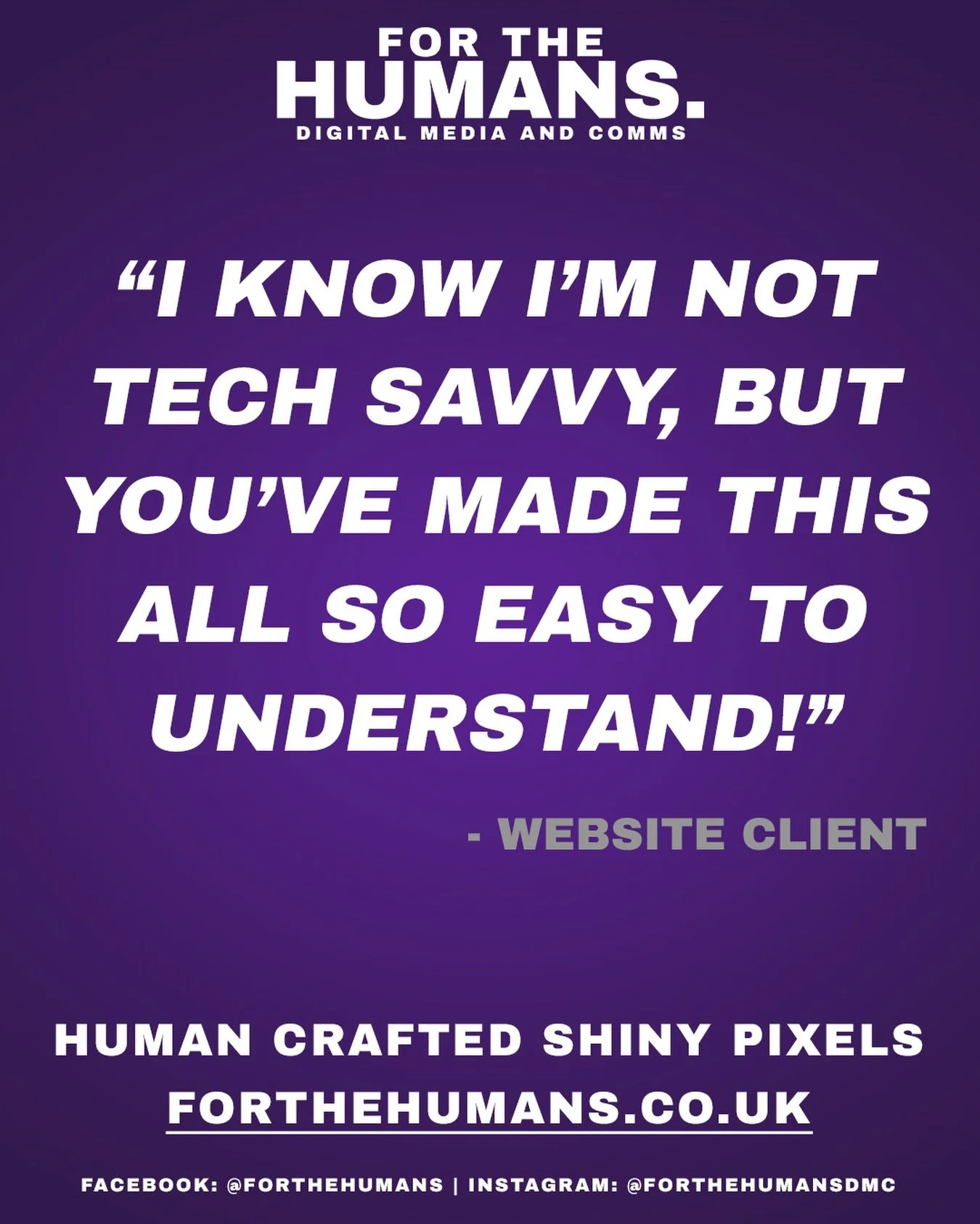 Started my day with a very lovely client meeting to discuss the final steps of their website build and the handover process to follow.

She said "I know I'm not tech savvy but you've made this all so easy to understand!" - that's exactly wh