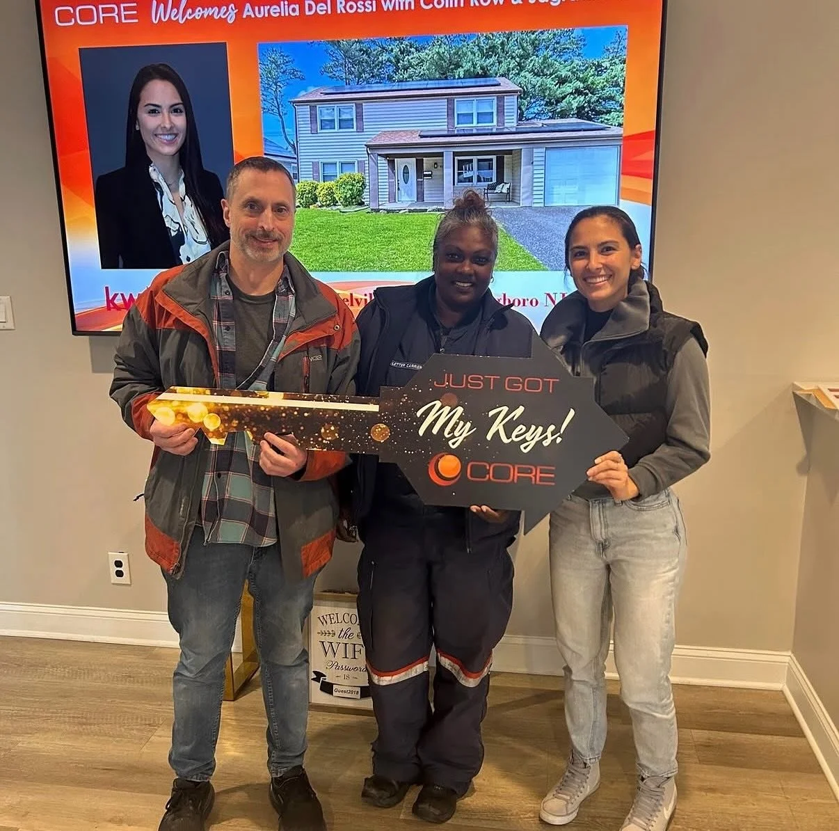 Congrats to Aurelia on their recent closing

Thanks to Core Title for hosting the closing

Brokering Office: Keller Williams Cherry Hill
Brokered by: George Denney
Office phone: 856-321-1212 

@kellerwilliamscherryhill