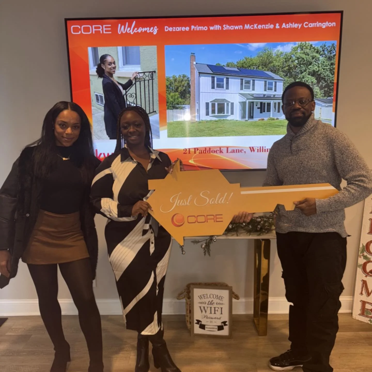 Congrats to Dez on their recent closing

Thanks to Core Title for hosting the closing

Brokering Office: Keller Williams Cherry Hill
Brokered by: George Denney
Office phone: 856-321-1212 

@kellerwilliamscherryhill