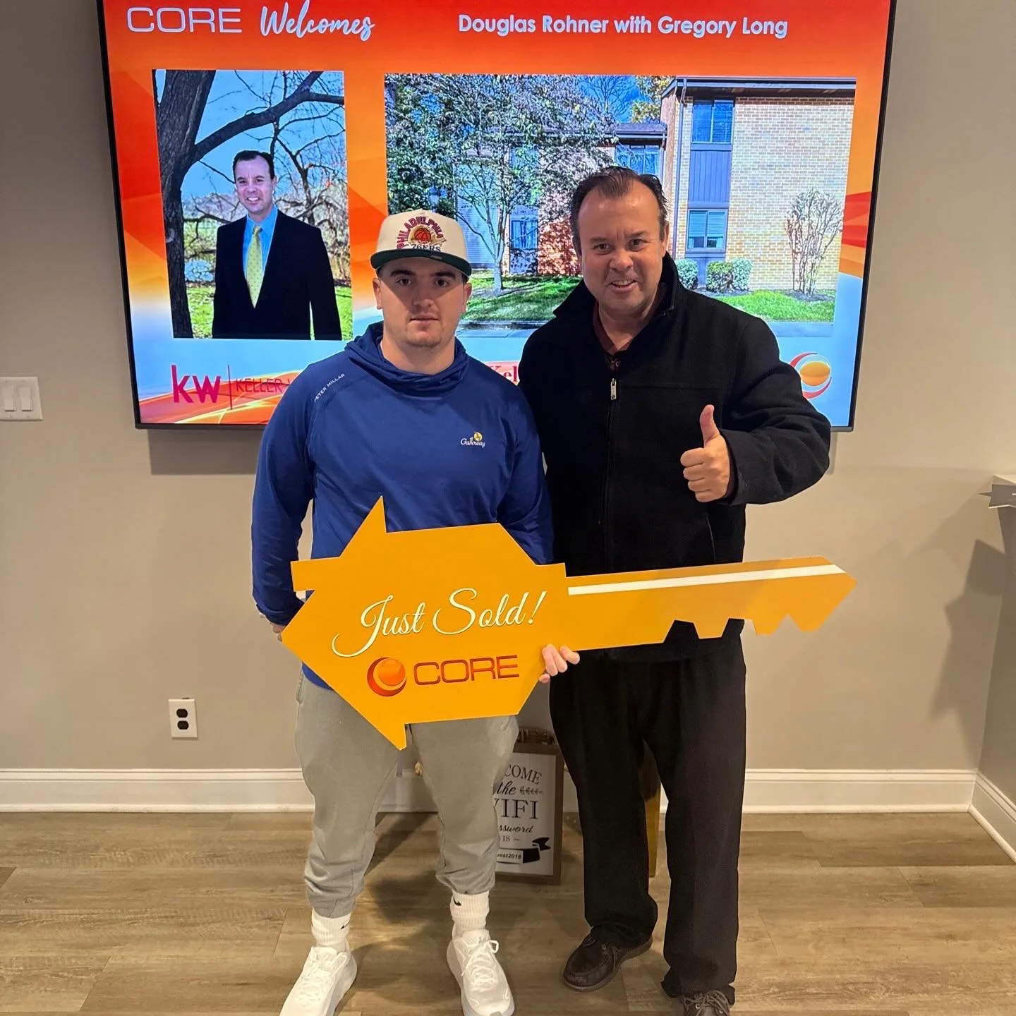 Congrats to Doug on their recent closing

Thanks to Core Title for hosting the closing

Brokering Office: Keller Williams Cherry Hill
Brokered by: George Denney
Office phone: 856-321-1212 

@kellerwilliamscherryhill