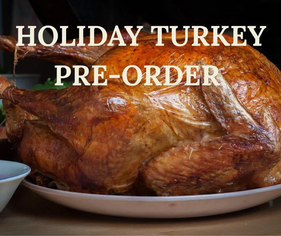 Local Turkeys for Your Thanksgiving Table

Pre-order your all-natural turkey from Sunset Hutterite Colony (Roundup, MT) &mdash; raised without hormones, steroids, or preservatives.

Pickup Date: November 20
Price: $3.50/lb ($50 deposit goes toward to