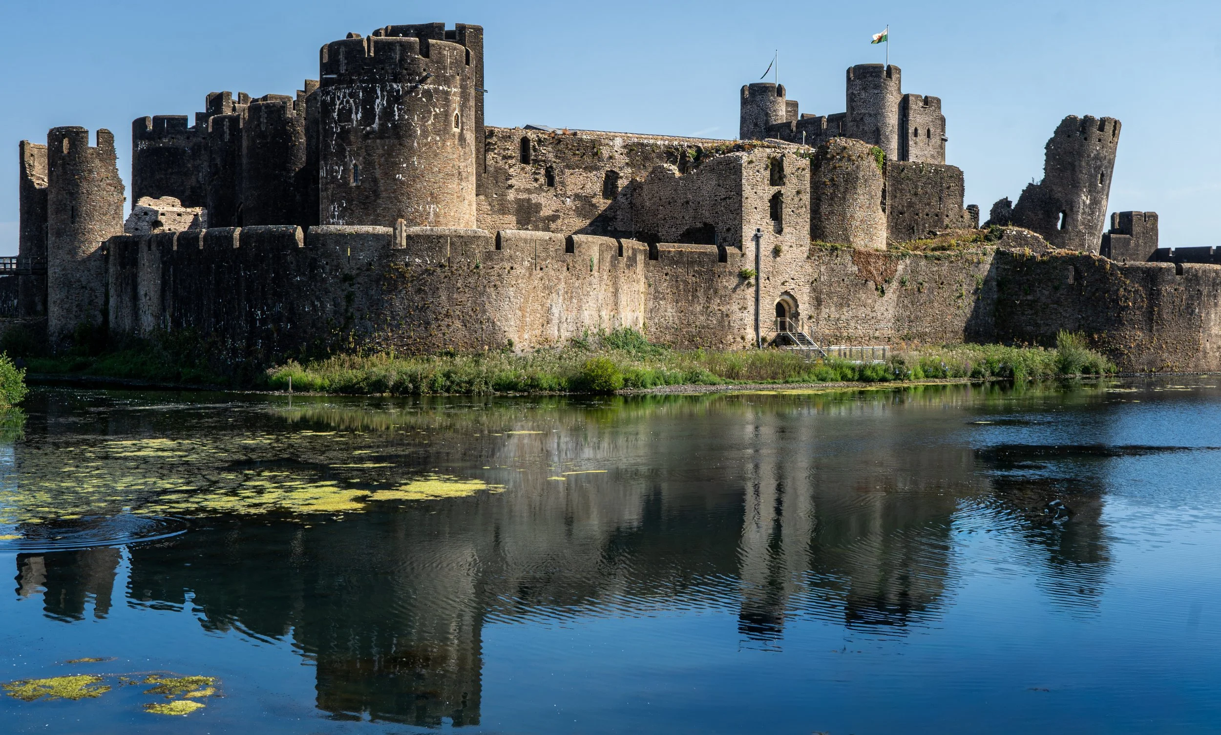 Caerphilly Castle reflections.jpg