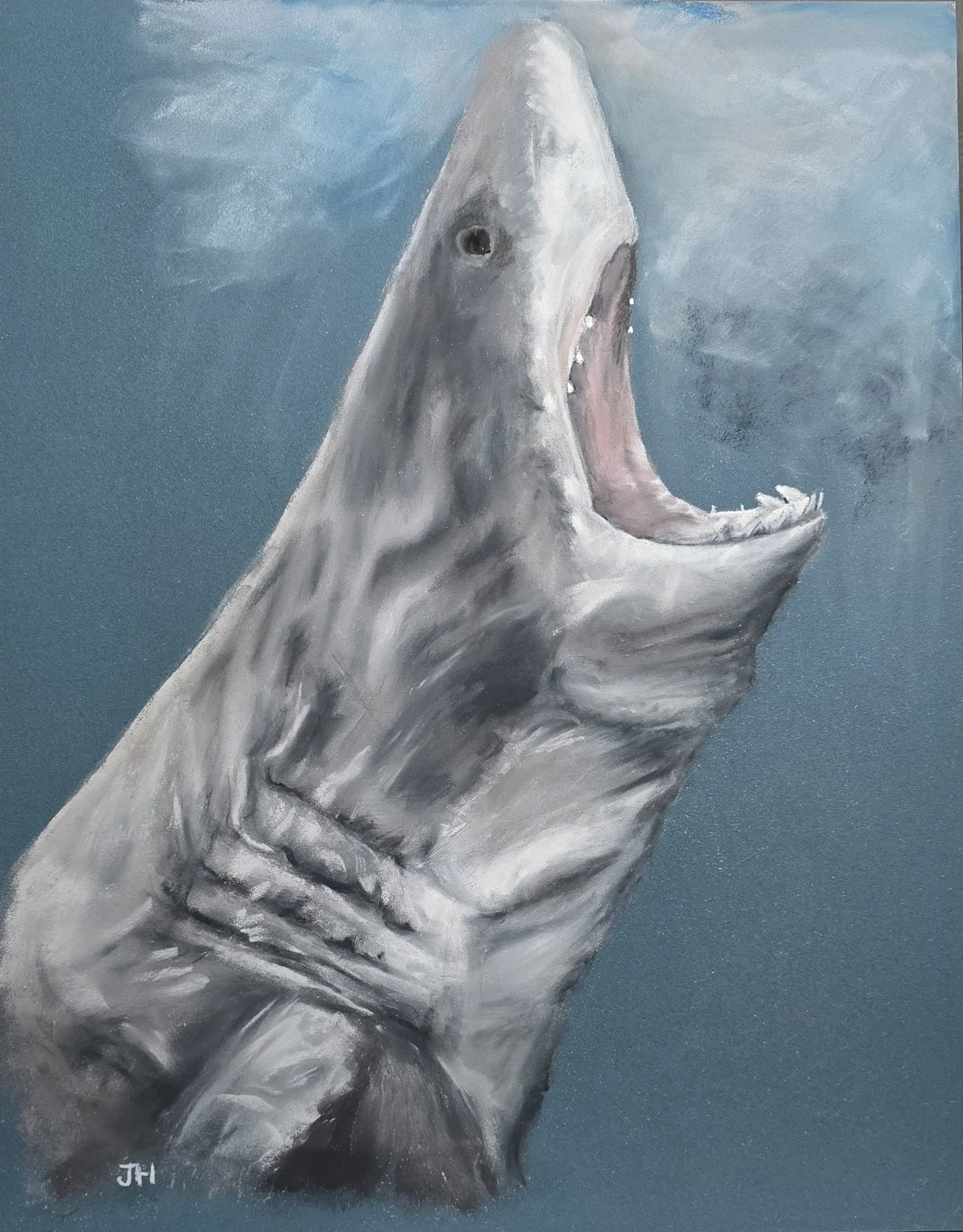 'Surface Tension' - Pastels on Canson Velvet