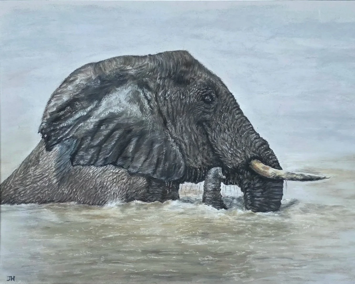 'The Cool Of The Water' - Pastels on PastelMat