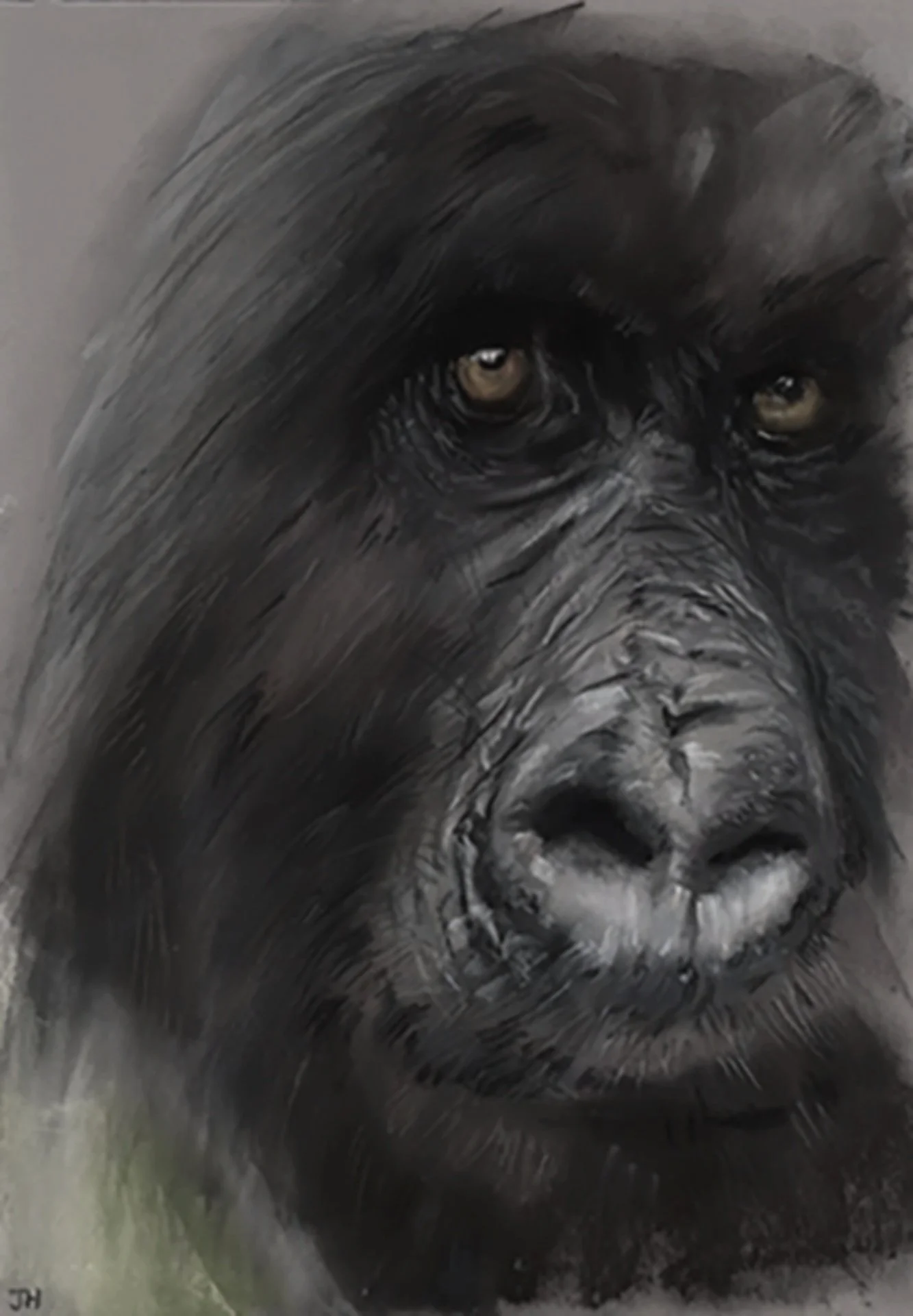 'The Look' - Pastels on Pastelmat