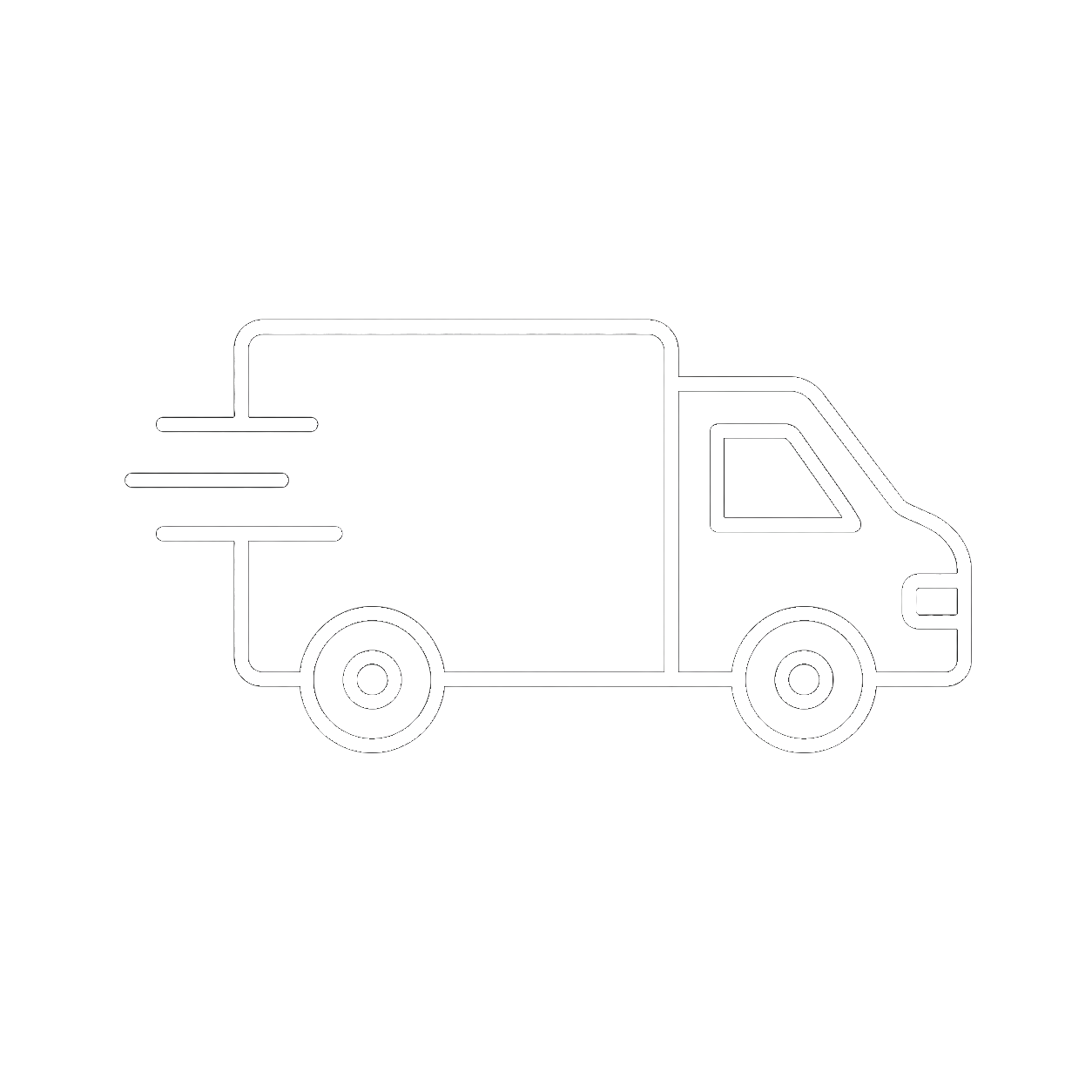 Commission delivery van icon