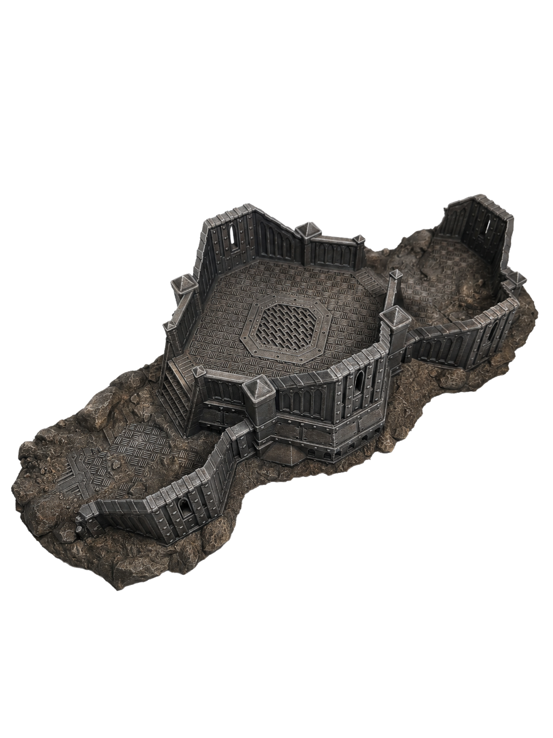 Sci-fi trench and bunker wargaming terrain for fortified tabletop battlefields