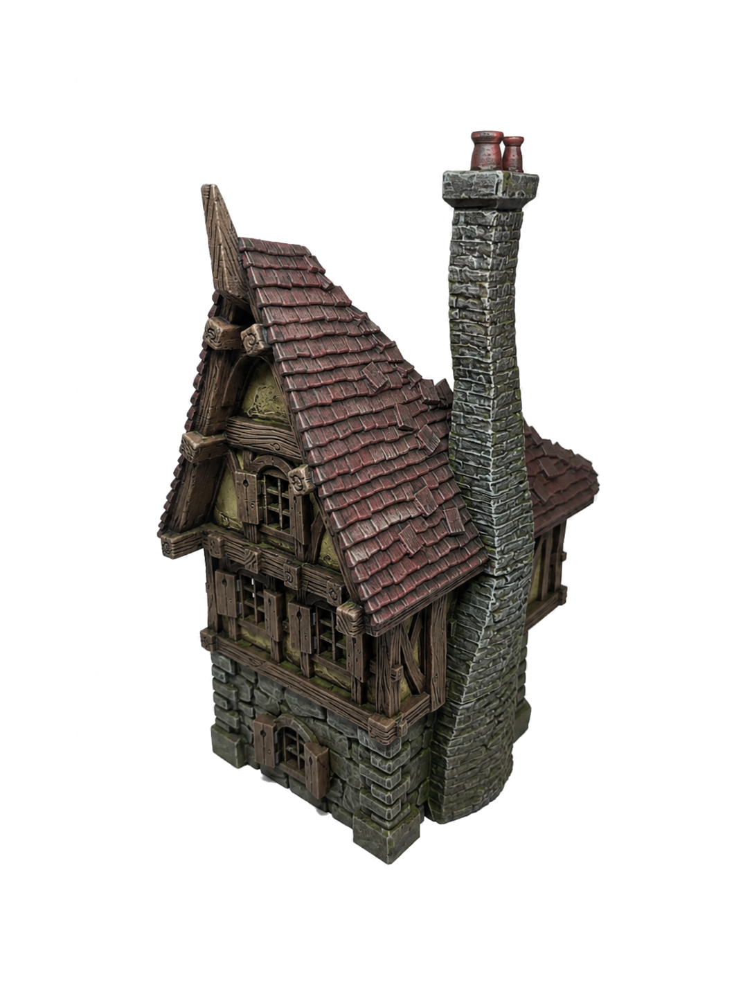 Gothic ruined townhouse terrain for grim urban wargaming tables