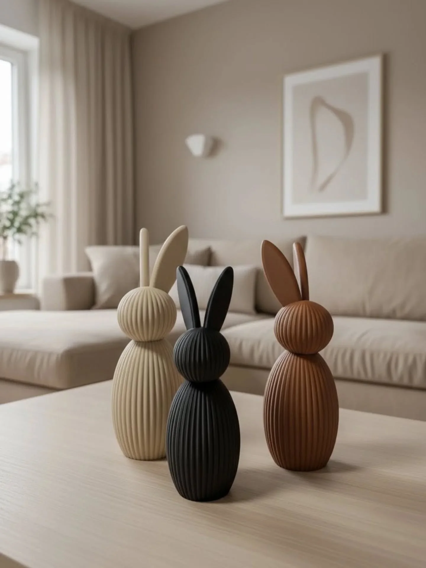 Bring Freude in dein Osterfest mit diesen bezaubernden 3D Druck Figuren ✨

Bringe  moderne &Auml;sthetik in dein Zuhause. Unsere 3D-gedruckten Hasen-Figuren vereinen minimalistisches Design mit einer faszinierenden Oberfl&auml;chenstruktur. Die verti