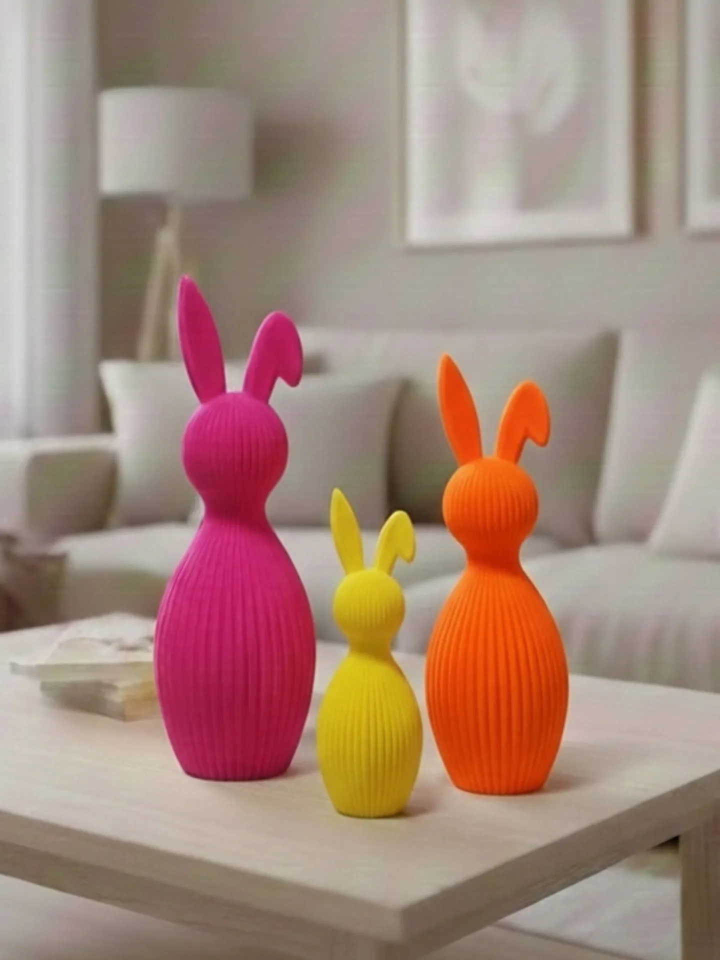 Ostern darf dieses Jahr richtig knallen 💕

Pink, Gelb und Orange! 🐰✨ Welche Farbe gef&auml;llt dir am besten?

Gr&ouml;&szlig;en: 24 cm, 21 cm, 17 cm 

Absofort erh&auml;ltlich in unserem Shop. Link findest du in der Bio. 

#sunnykidz #3ddruck #ost