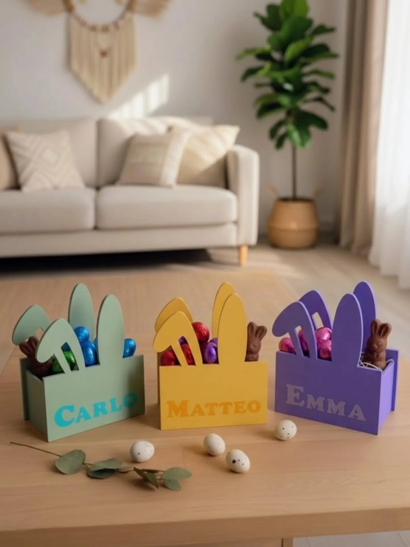 ✨ Personalisiertes Osterk&ouml;rbchen aus dem 3D Drucker - Modern und individuell ✨

Verleihe dem diesj&auml;hrigen Osterfest eine ganz pers&ouml;nliche Note! Unsere einzigartigen Osterk&ouml;rbe in Hasen-Optik werden mit moderner 3D Druck Technologi