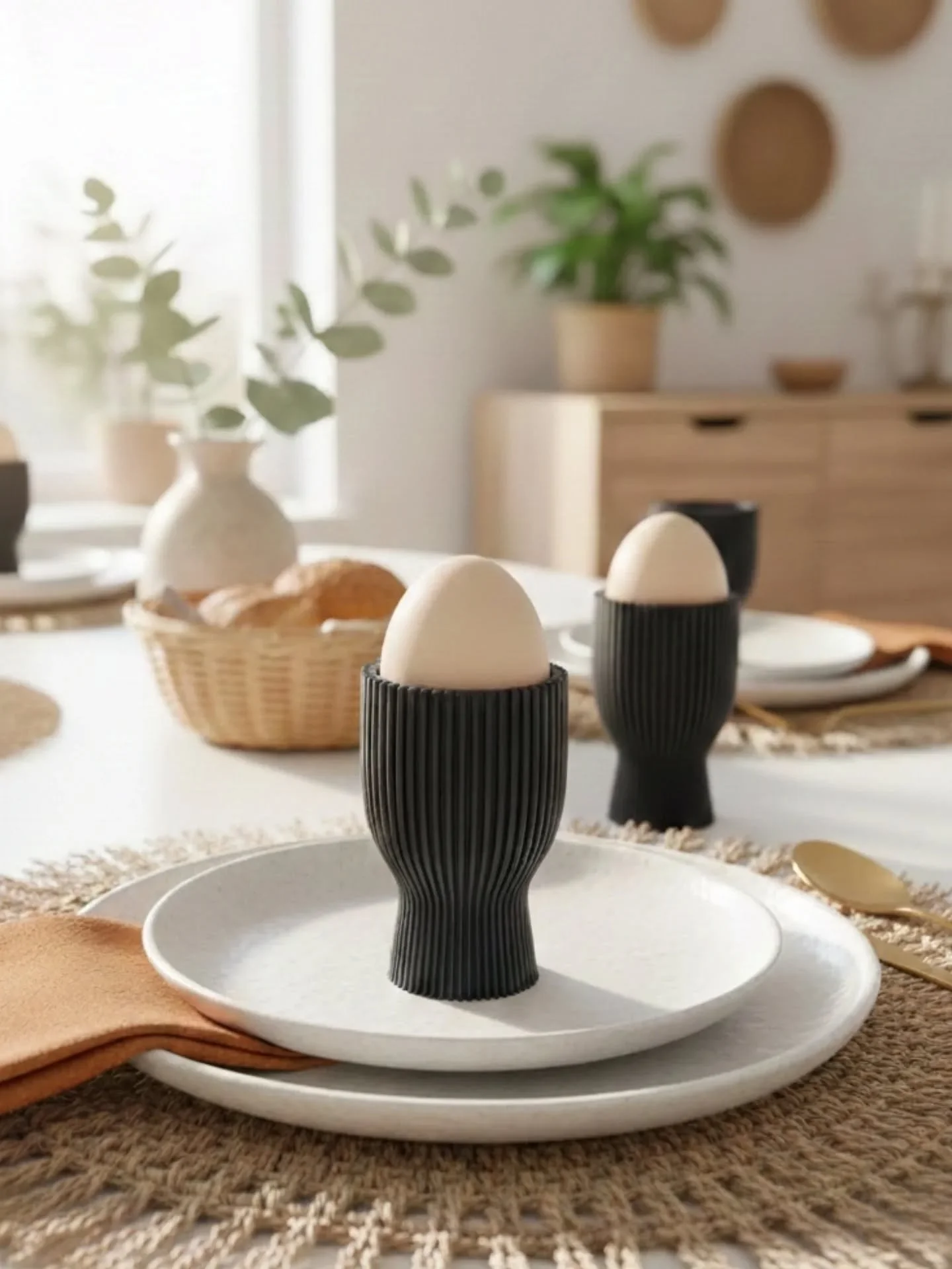 Eierbecher &bdquo;Linear Texture&ldquo; &ndash; Zeitloses Design f&uuml;r deinen Fr&uuml;hst&uuml;ckstisch

Verleihe deinem Morgenritual eine Prise modernes Design. Unsere Eierbecher bestechen durch ihre markante, vertikale Rillenstruktur und eine sa