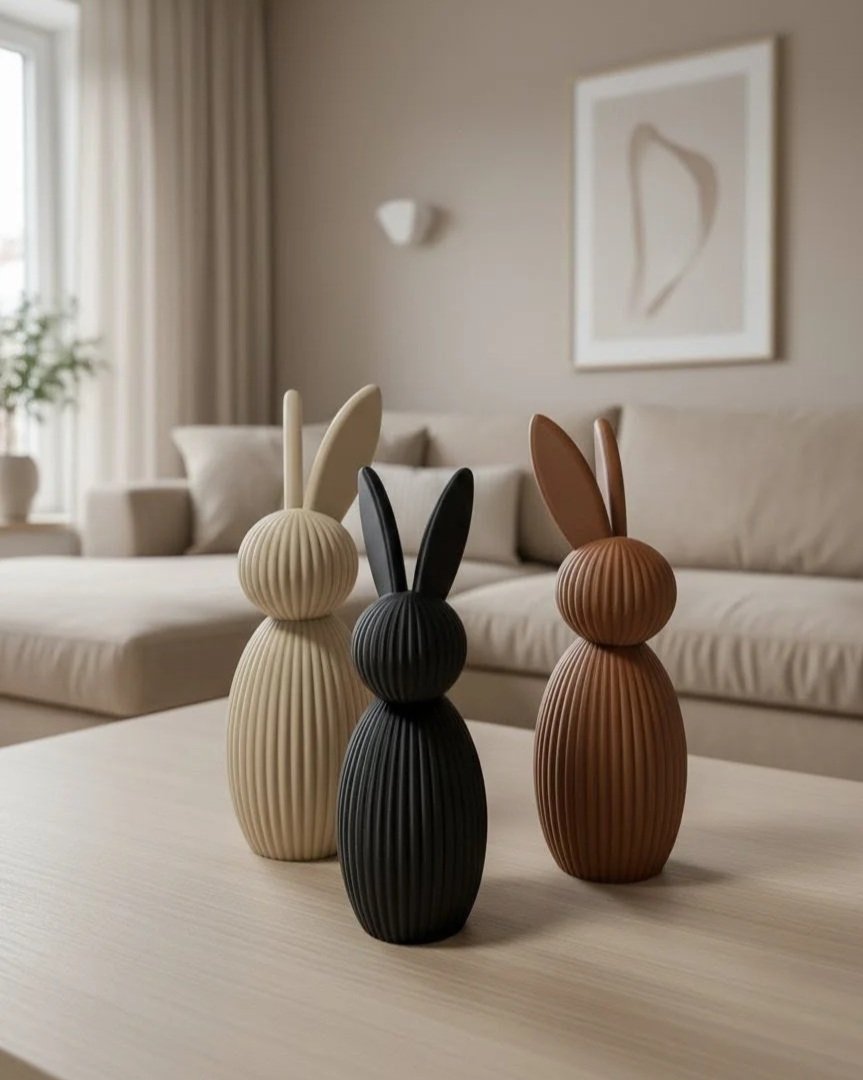 Osterhase mit Bommel