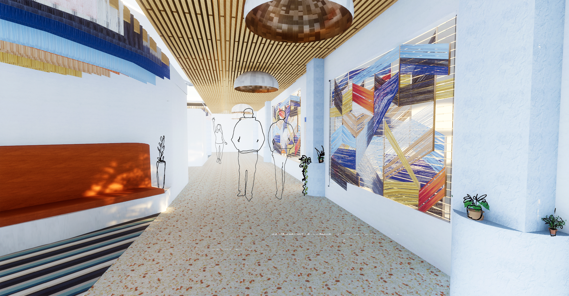 Corridor // View to Personal Pocket & Art Studio