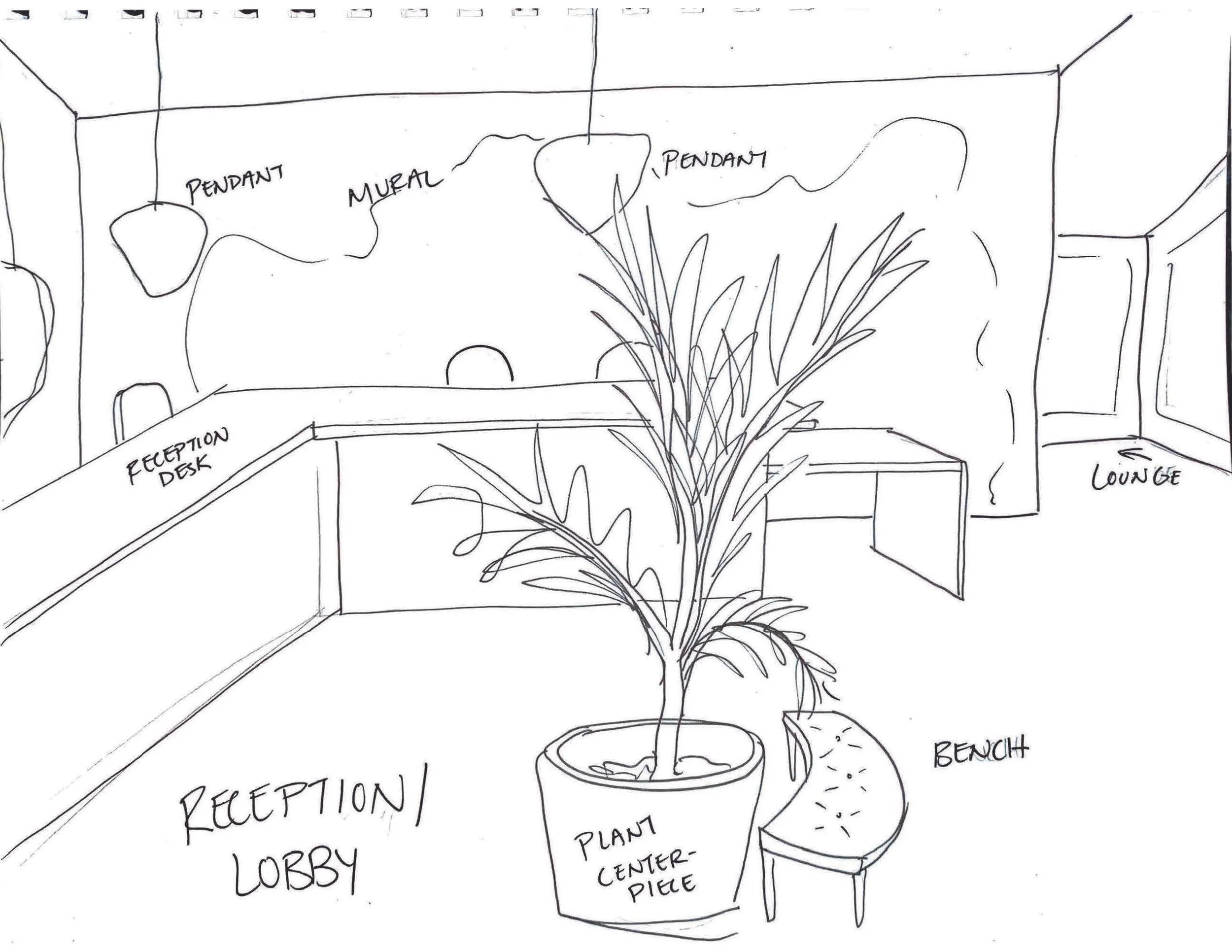 Reception/ Lobby - Check-in, social connections, retreat begins/ ends