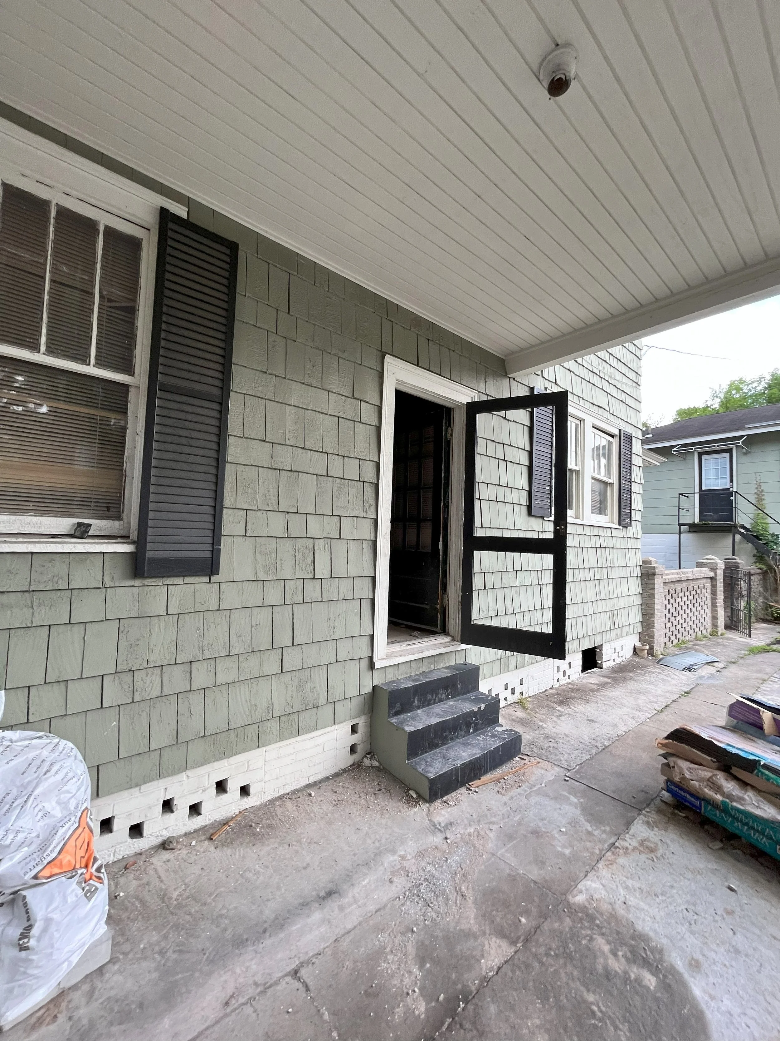 Original Carport (turned into the Veranda)