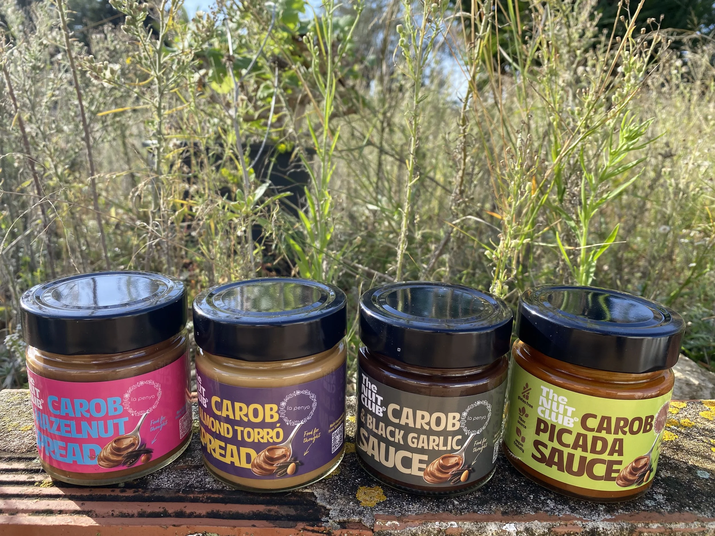 Carob Delicatessen – 2 Sauces, 2 Spreads. It includes recipes