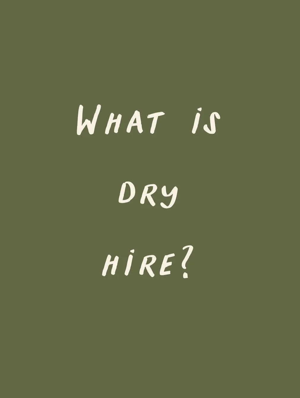 What is Dry Hire? 🍸 When you book with us, you get exclusive use of the space to shape the day however you wish. We handle the prep of the space (beds made, towels fresh, kitchen spotless 🔍) and you are free to source the catering, decoration, drin