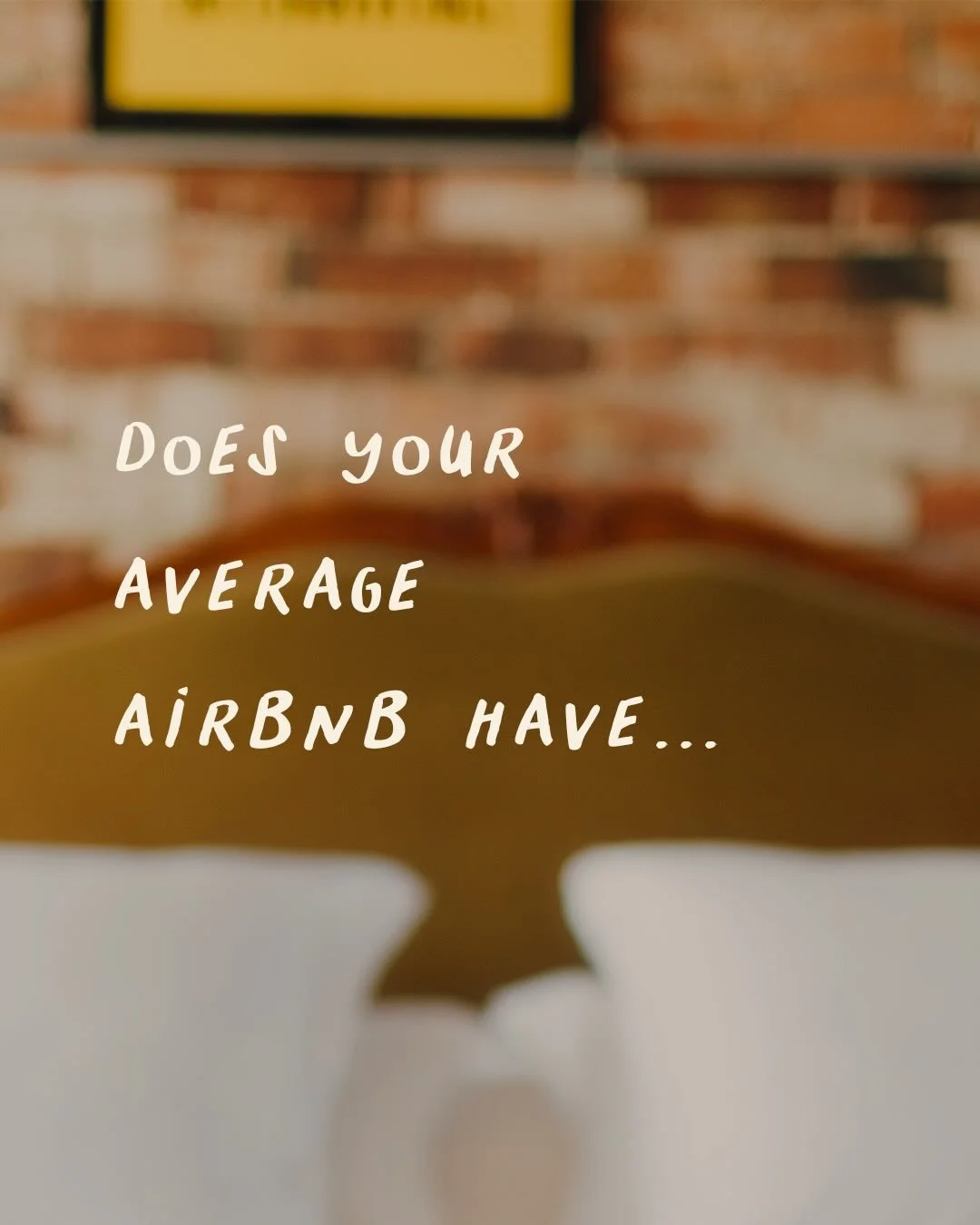 Didn&rsquo;t think so 😌

🛌 Group stay for 2-12 
📍Unique loft location with HEAPS of room
🍾 host your party or gathering in the coolest space 

Your thing? Drop us a DM or book via our link