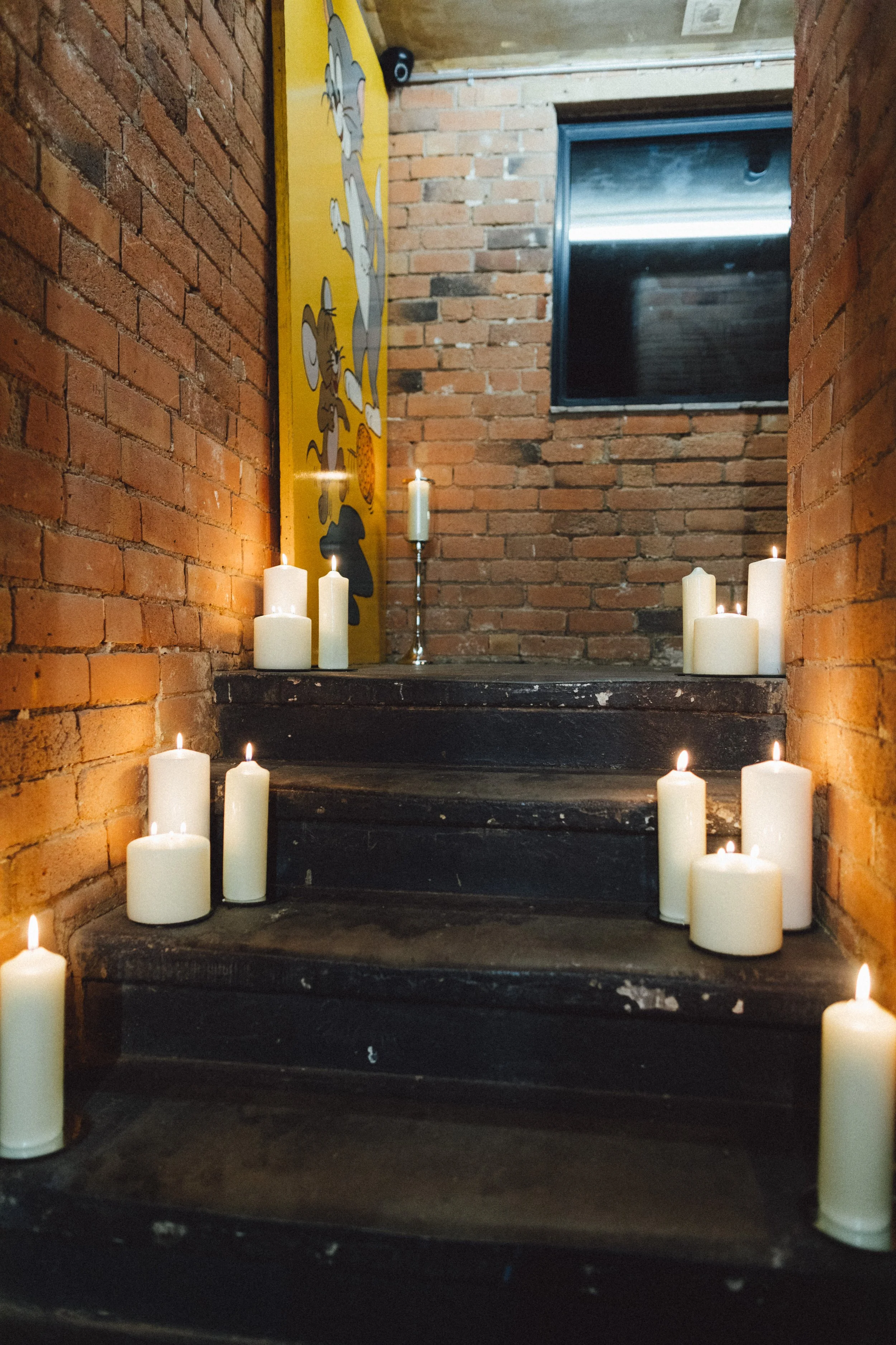 The last set of stairs leads straight to the loft 