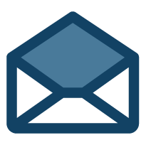 Une icône représentant une enveloppe de courrier