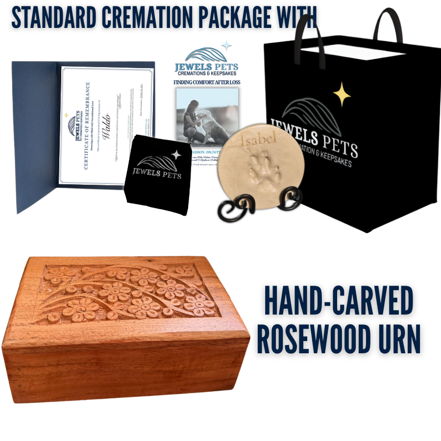 Standard Cremation Package with Rosewood Urn