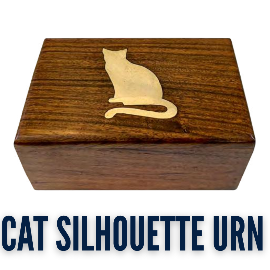 Cat Silhouette Urn