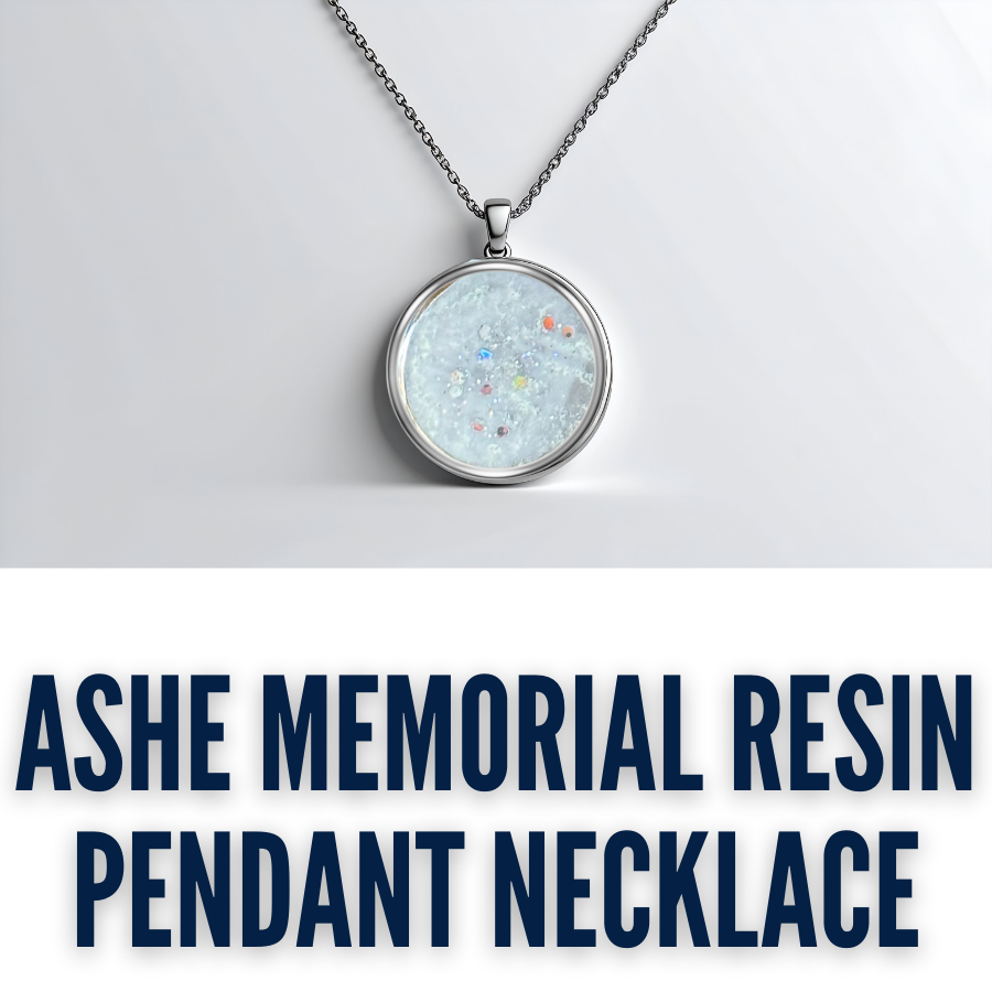 Ashe Memorial Resin Pendant Necklace