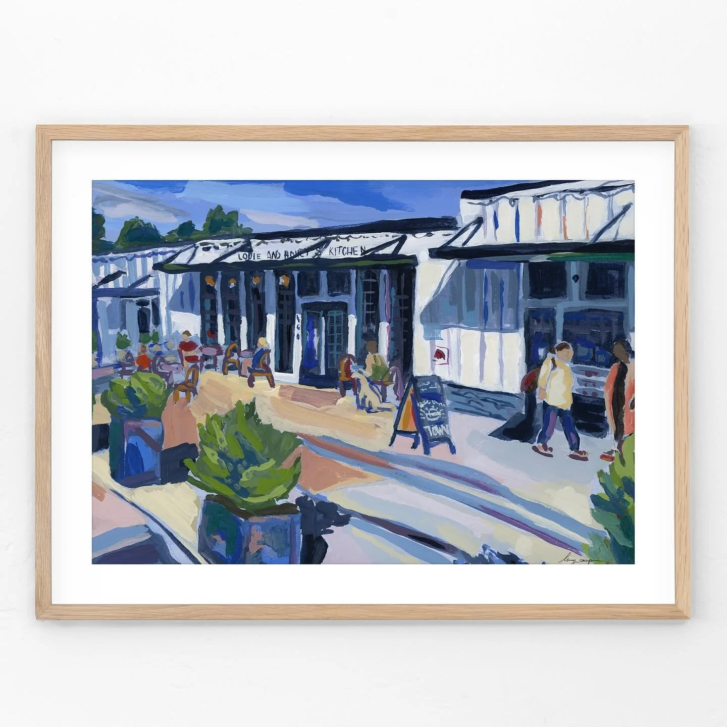 The Winston-Salem Caf&eacute; Series prints are finally here. ☕️

These paintings were born from quiet mornings in local caf&eacute;s &mdash; spaces filled with warmth, conversation, and the hum of community. 

Lately, I&rsquo;ve been thinking about 