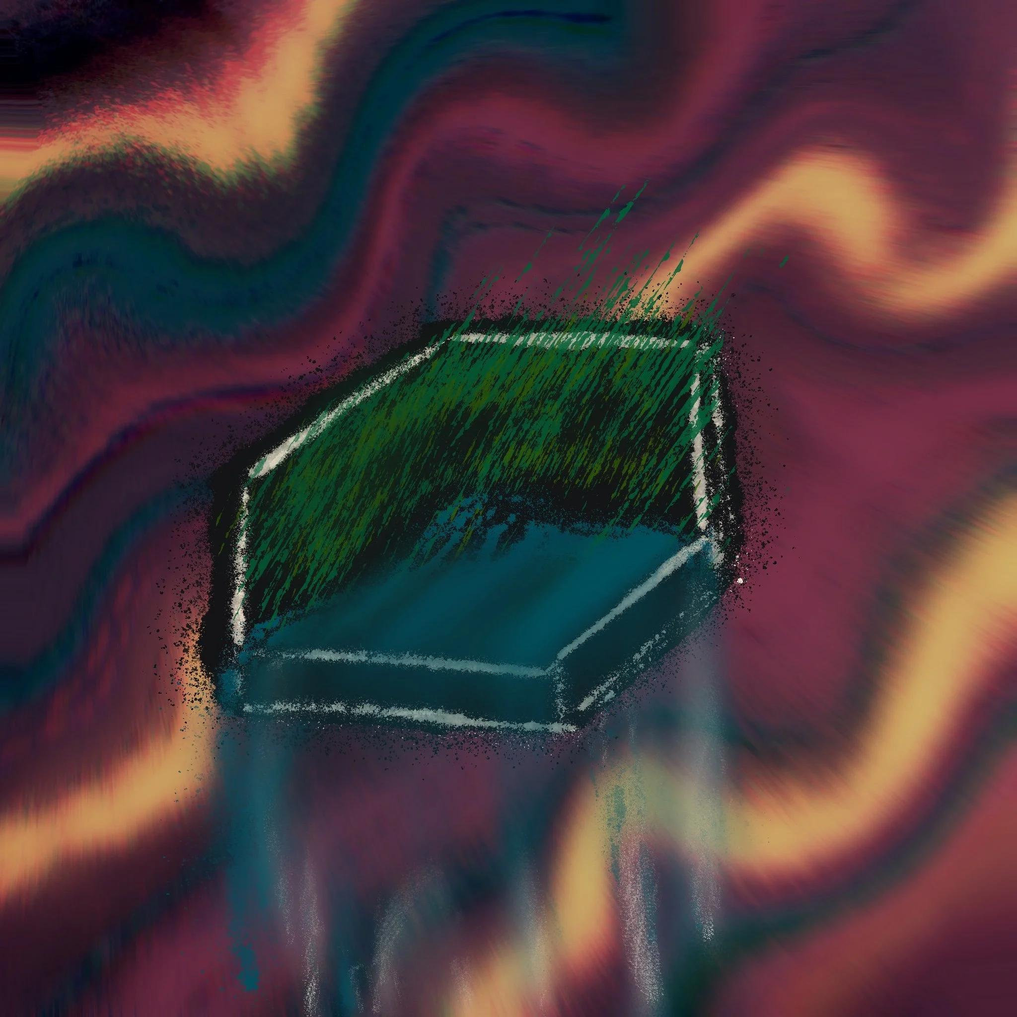 Grassy and water terrain tile from Fawnalore’s living board game world.