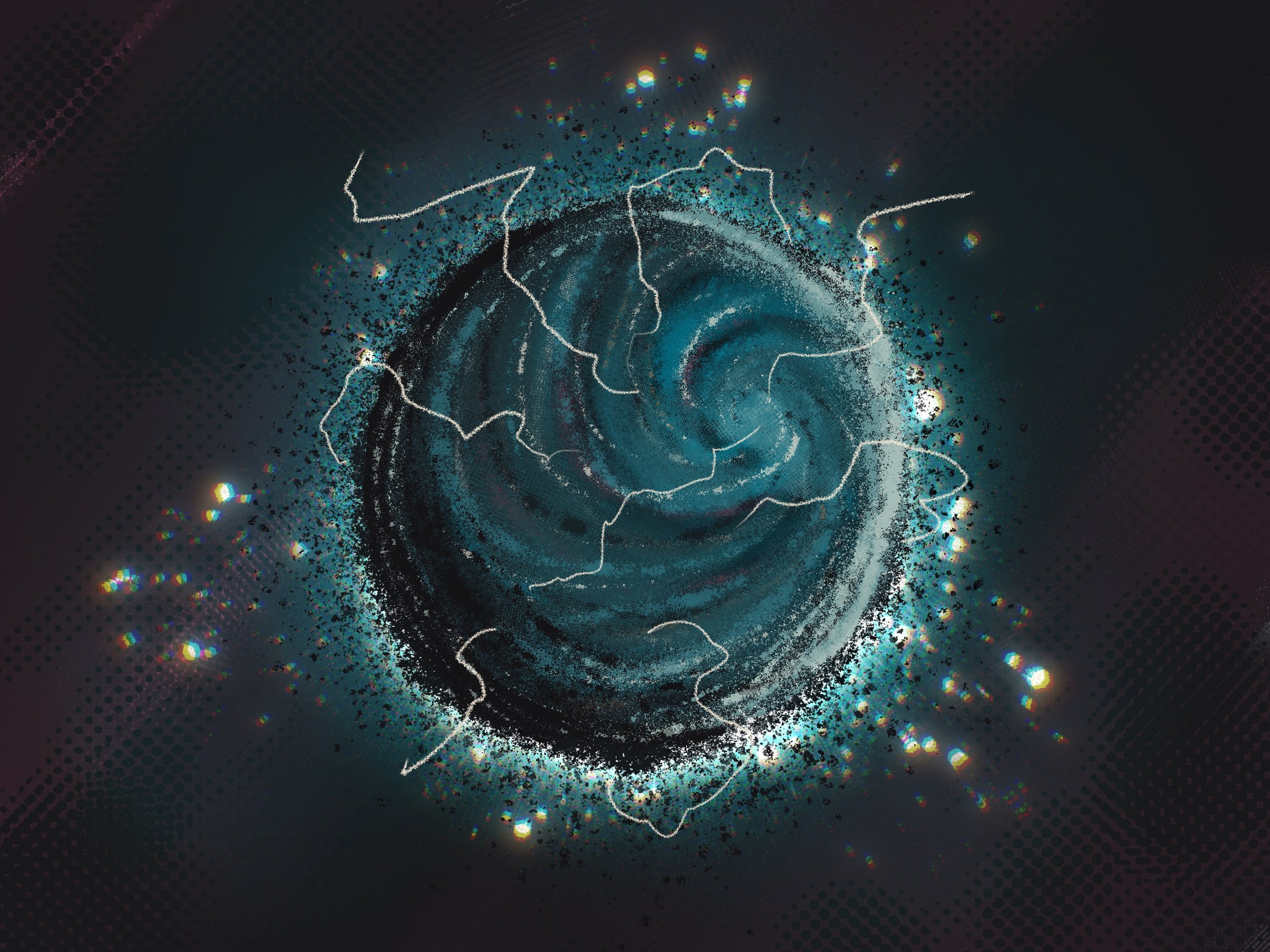 Ether symbol glowing with energy — the life force powering Fawnalore’s world and storytelling strategy game mechanics.