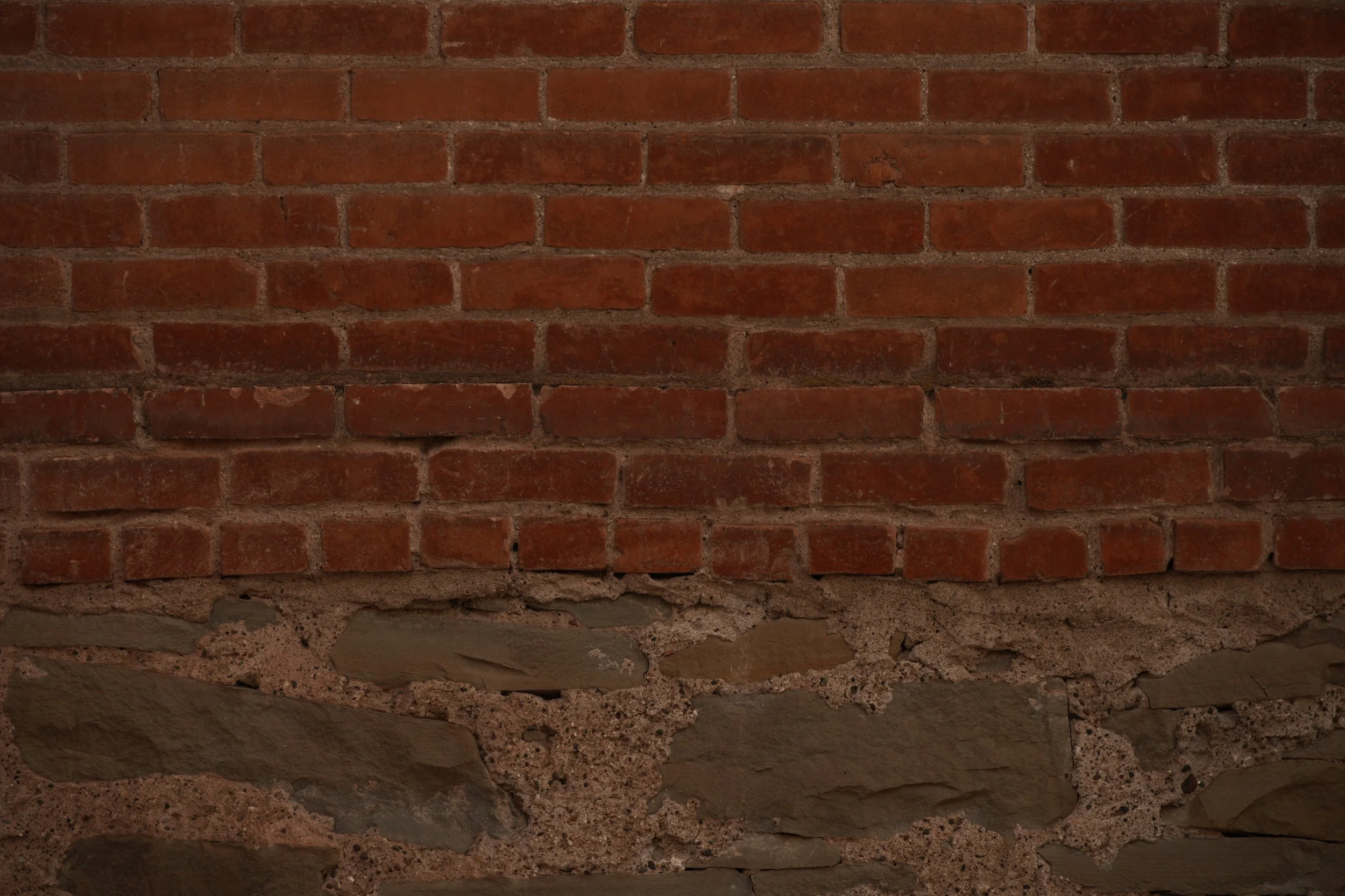 Historical masonry at Taylor Hall showing complex material sourcing and problem-solving skill.