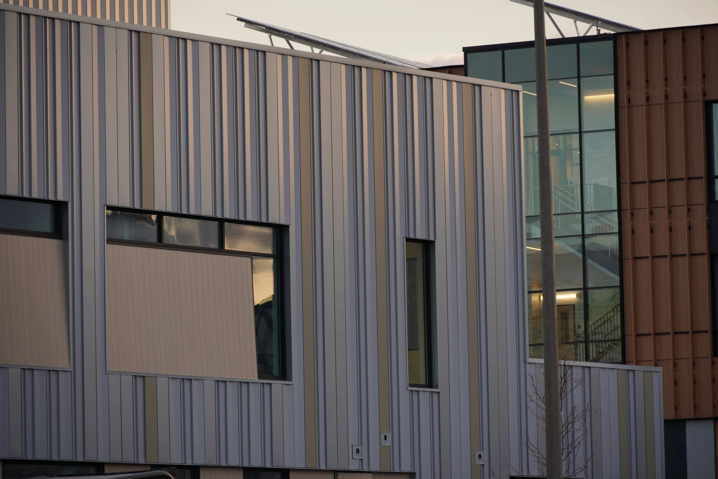 Jones Hall and Student Wellness Center showing complexity of campus design, construction, and exceptional crisis response after roof collapse and flooding.