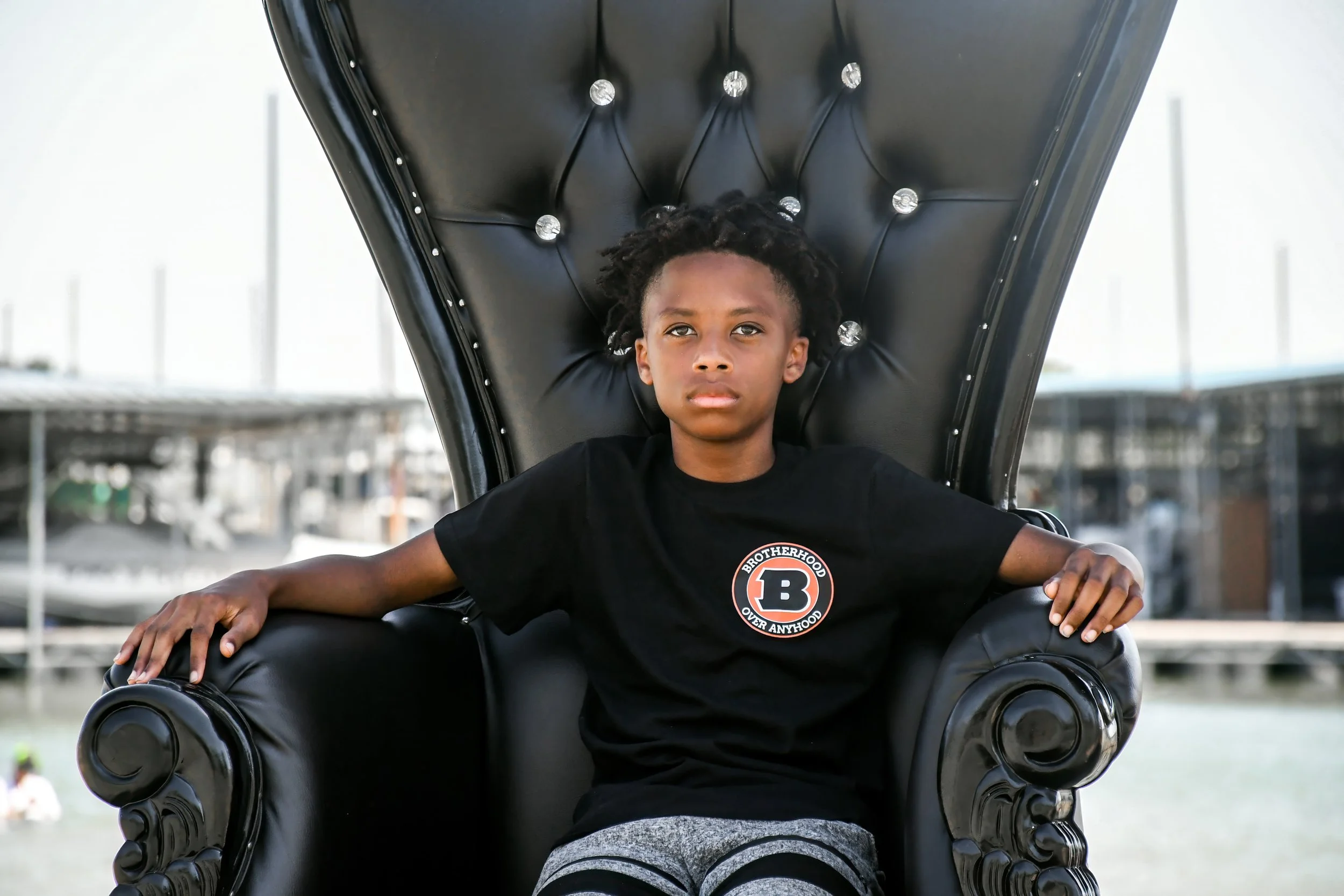Young man participating in Brotherhood Over AnyHood youth mentorship program Dallas