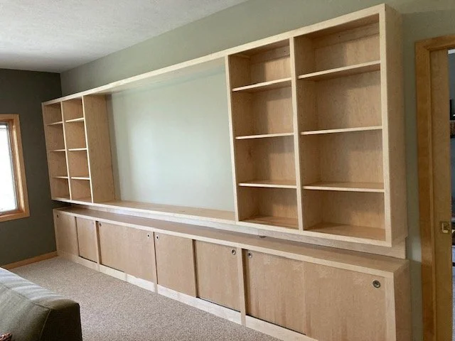 Modern Maple Custom Built-In