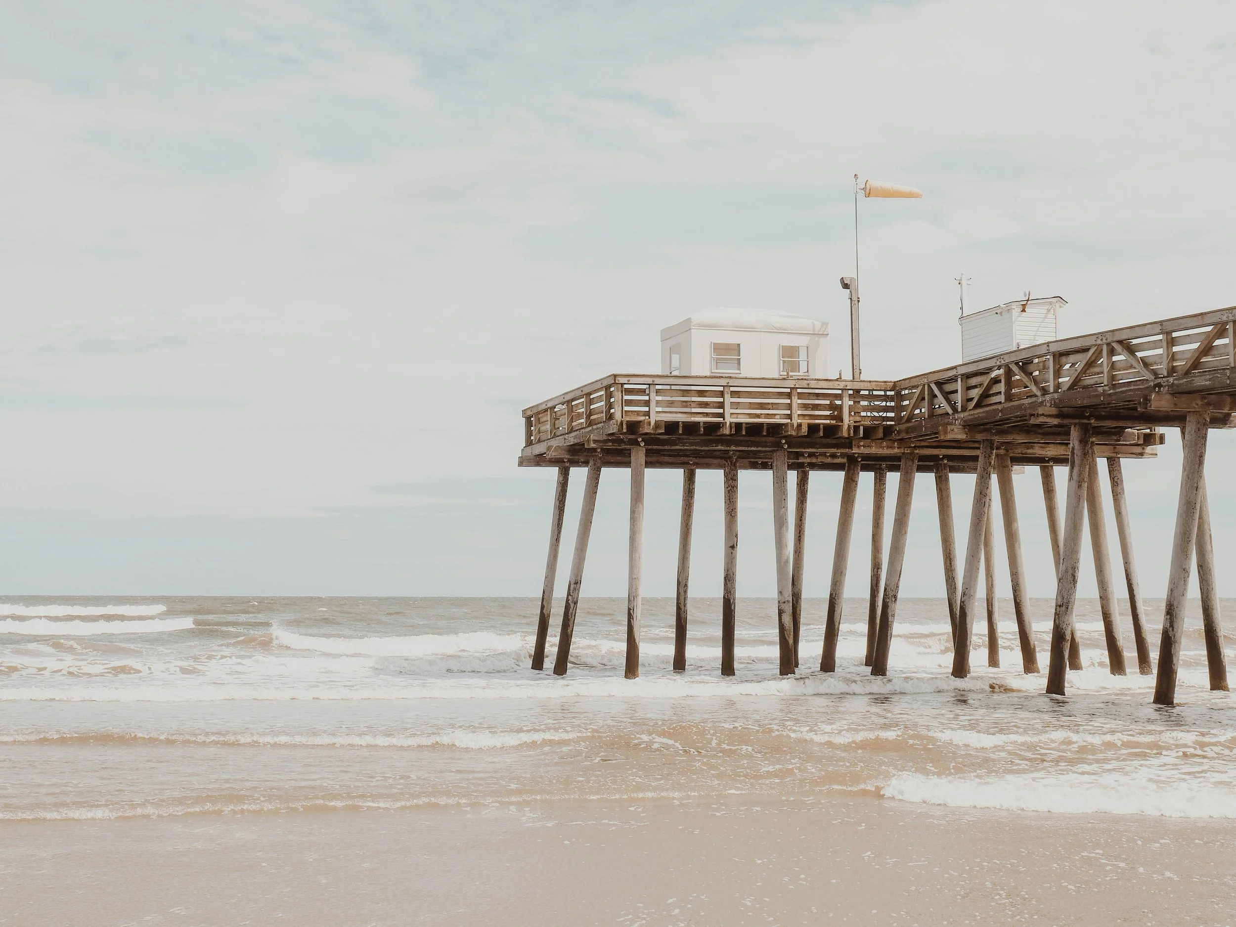 Coastal pier in Ocean City, New Jersey