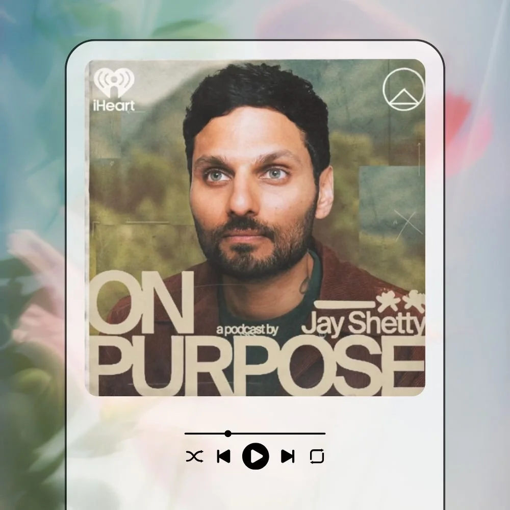 Thumbnail for the On Purpose podcast over multicolor flowers