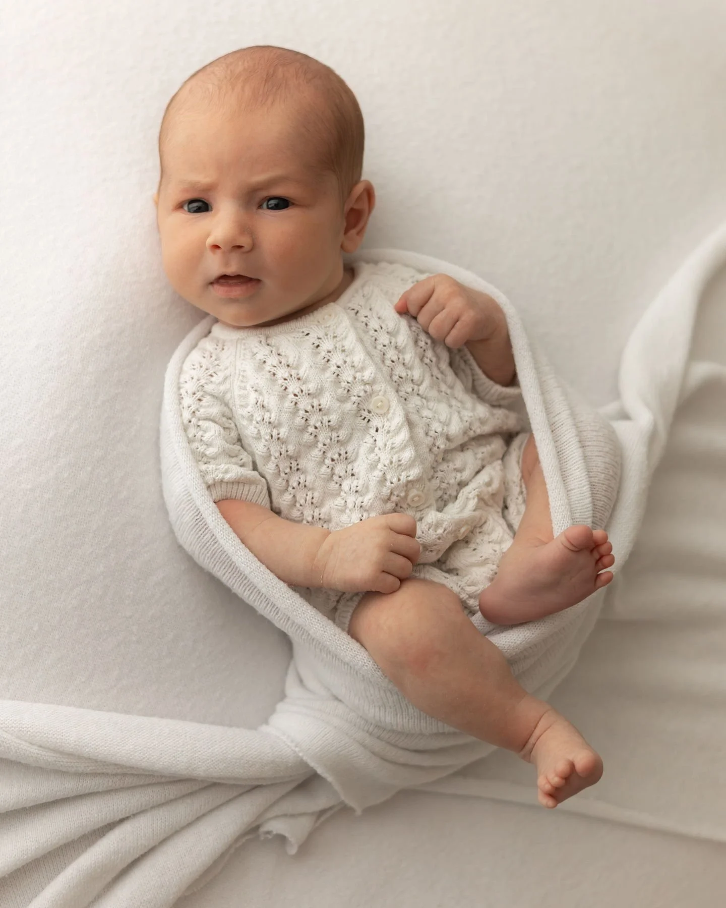 Does your baby need to be asleep for newborn photos? 🤍

No! My goal is always a settled, content baby, not necessarily a sleeping one. While some poses are only safe for sleepy babies, we can still capture beautiful images if your little one prefers